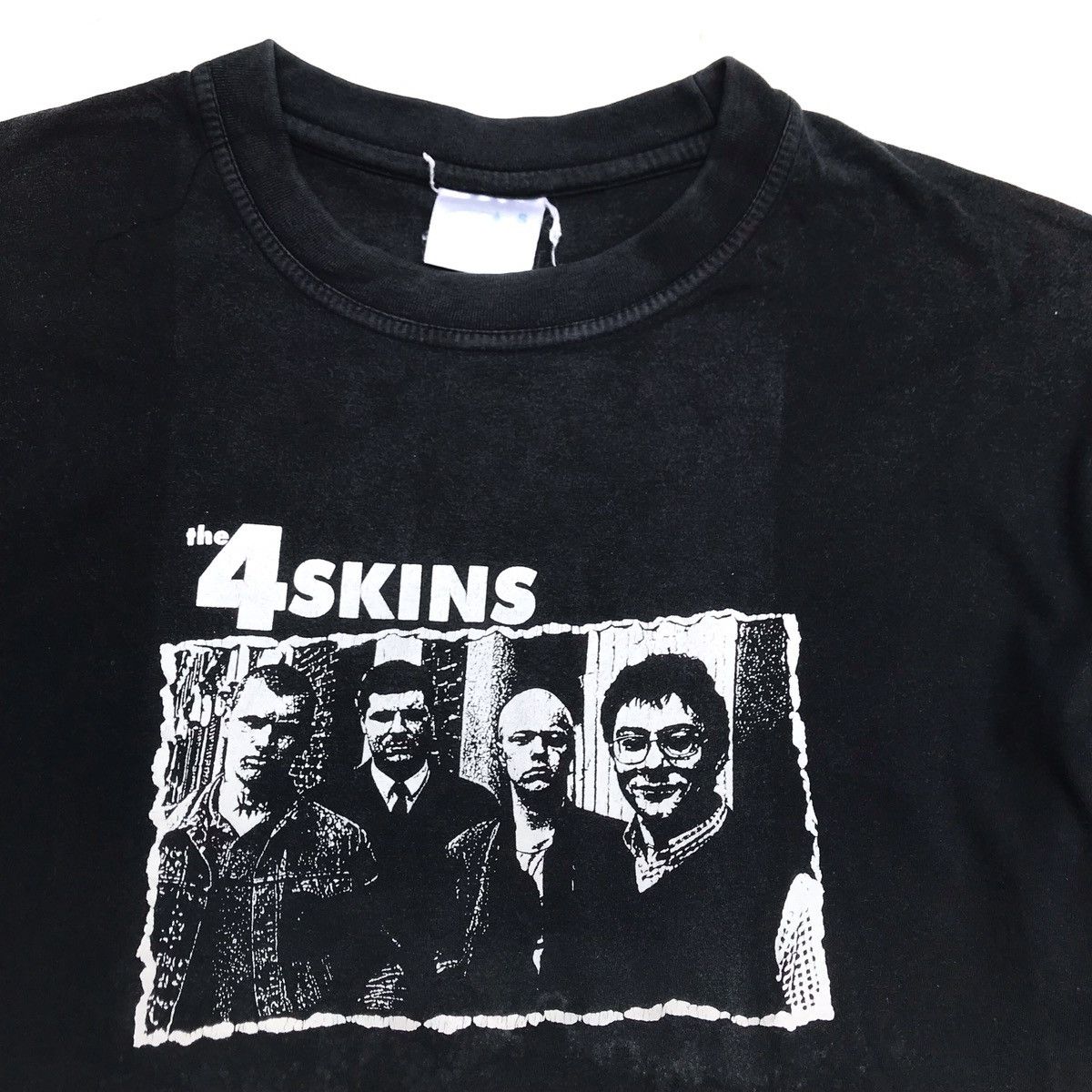 Band Tees × Vintage Vintage The 4 Skins Tshirt Skinhead Tag cotton and star Band Size US S / EU 44-46 / 1 - 13 Thumbnail
