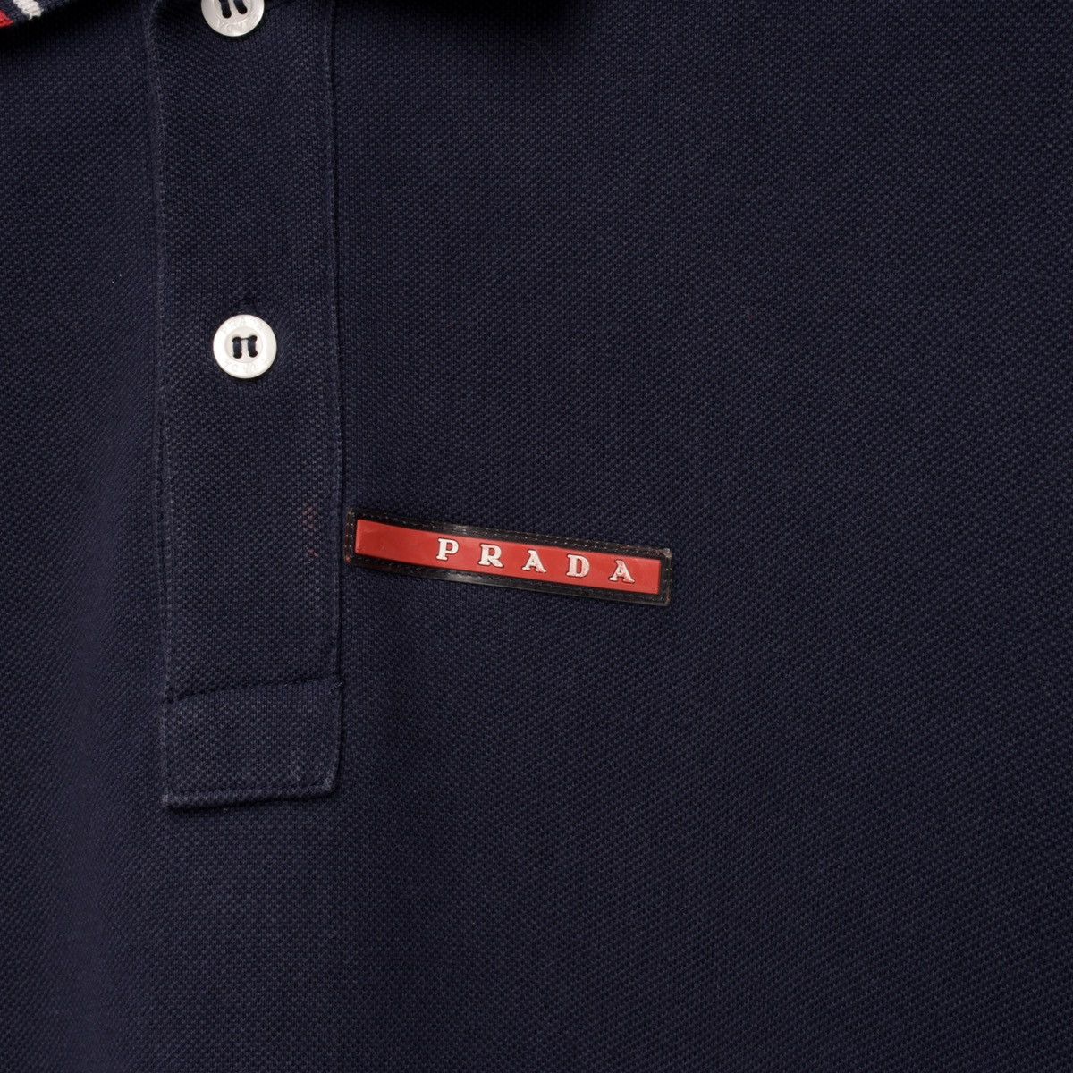 Prada Authentic PRADA Polo Shirts Dark Blue Size: L Size US L / EU 52-54 / 3 - 3 Thumbnail