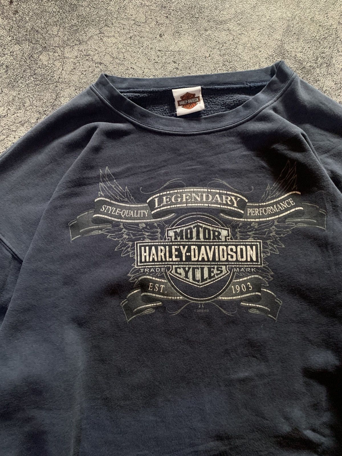 Harley Davidson Vintage Harley Davidson Y2k Sweatshirt 🔥☠️ Size US XXL / EU 58 / 5 - 3 Thumbnail