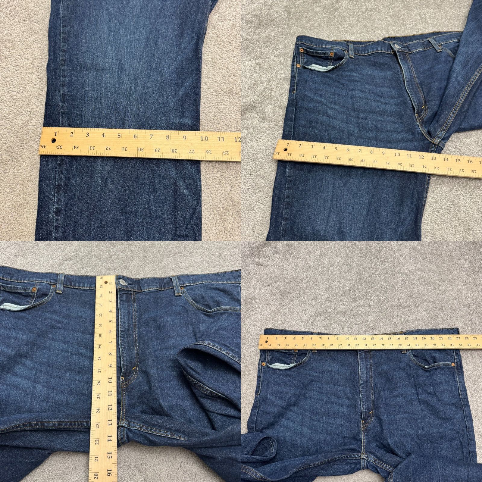 Levi's Levi's 502 Jeans Mens Regular Taper Denim Blue Dark Wash Cotton 5-Pocket Logo USA Size US 32 / EU 48 - 9 Thumbnail