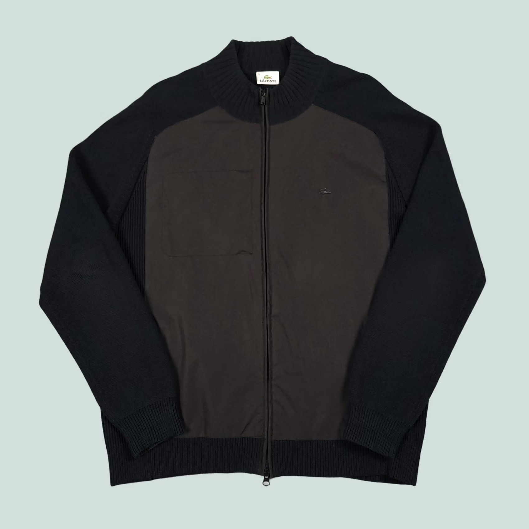 Lacoste × Supreme Supreme LACOSTE Stripe Cardigan Black Large