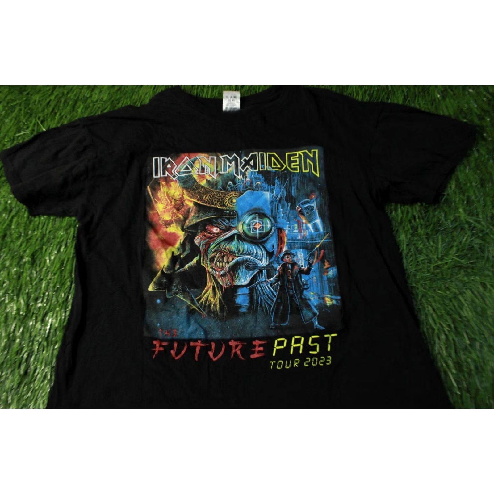 ESPIRIT IR﻿ON MAIDEN The Future Past Tour 2023 WOMEN T-Shirt Tee Jersey NEW SPIRIT Size L Black Rock 2023 Women Shirt Ladies Short Sleeve Crew Neck Size L / US 10 / IT 46 - 3 Thumbnail