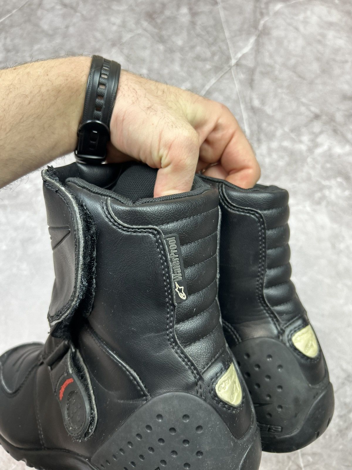 Alpinestars Black Aplinestars Motorcycle Boots Size 7.5 Size US 7 / EU 40 - 8 Thumbnail