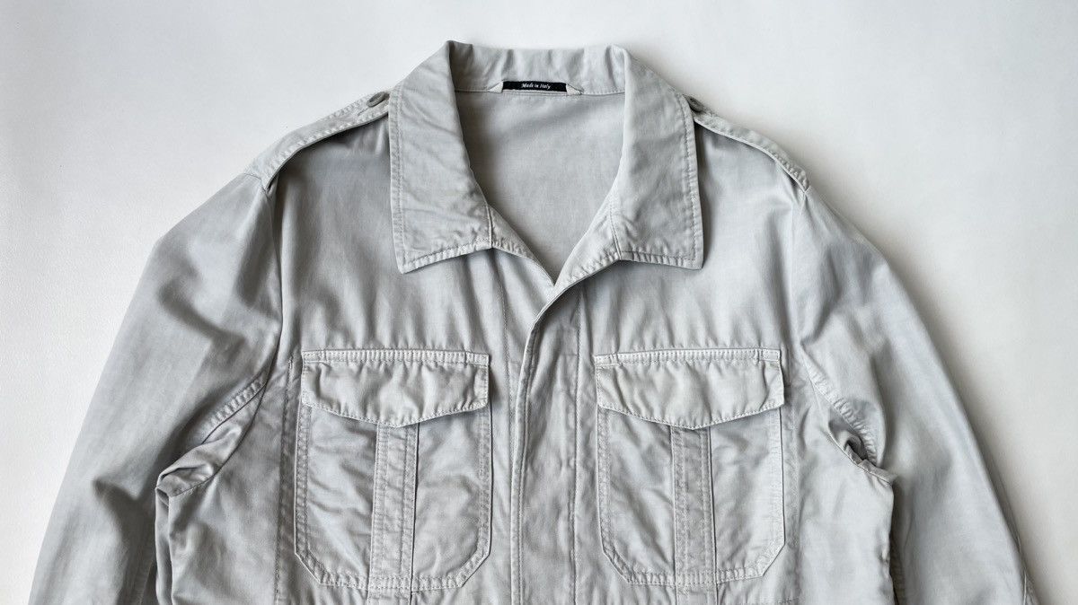 Maison Margiela S/S 14 Grey Cotton Military Jacket Size US M / EU 48-50 / 2 - 3 Thumbnail