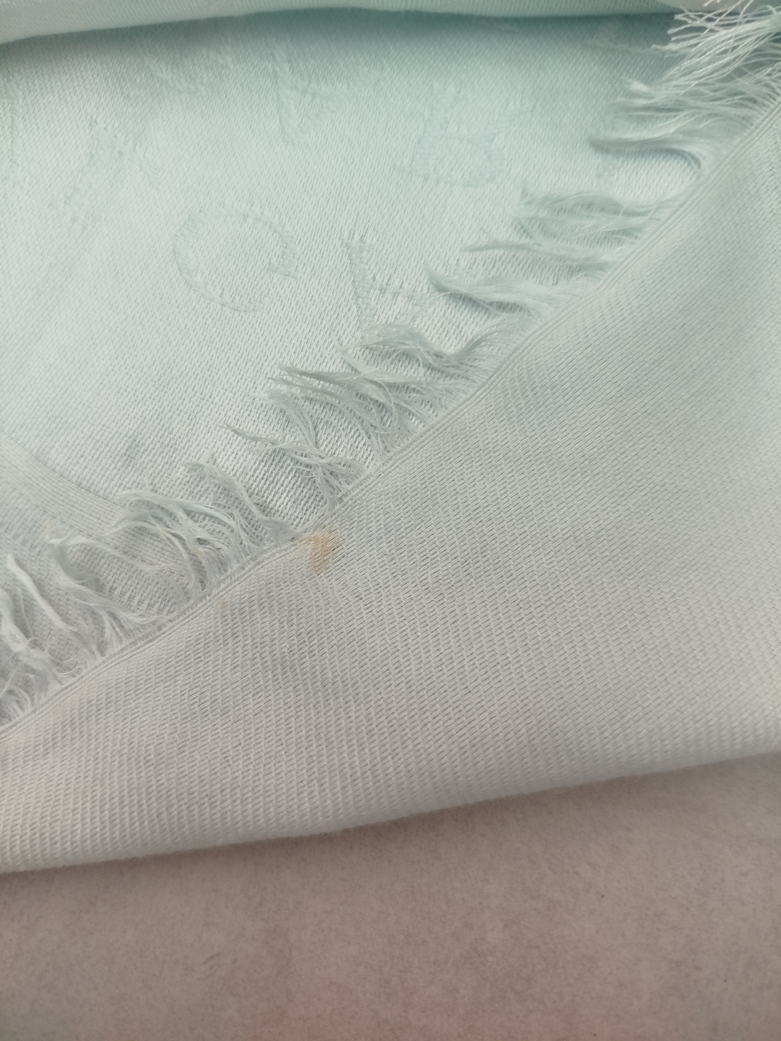 Bvlgari Bvlgari Light Blue Stole Wool Size ONE SIZE - 6 Thumbnail