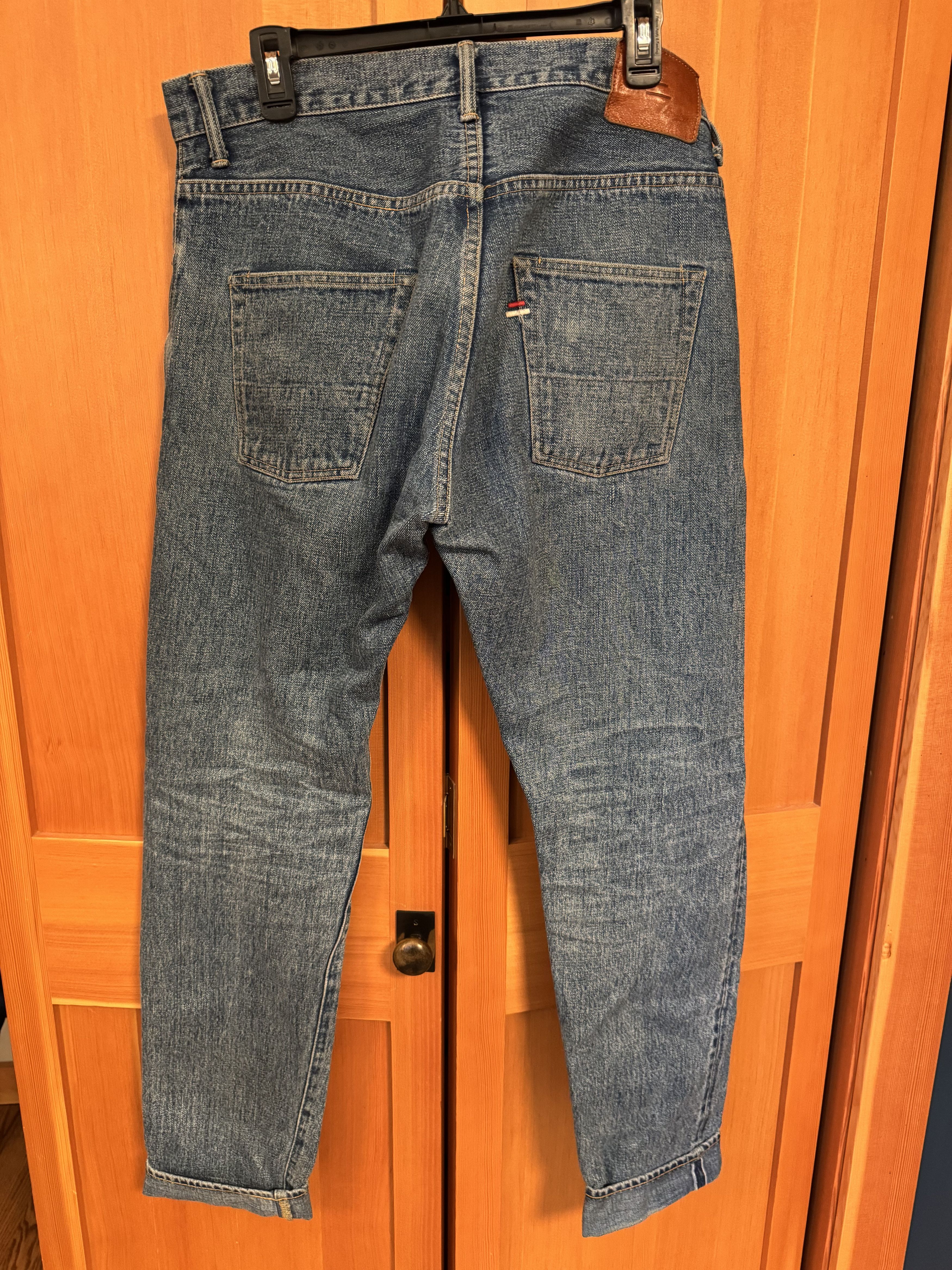 Tanuki Tanuki YUSTHT 33 Stonewash Selvedge High Rise Tapered Jeans Size US 33 - 5 Thumbnail