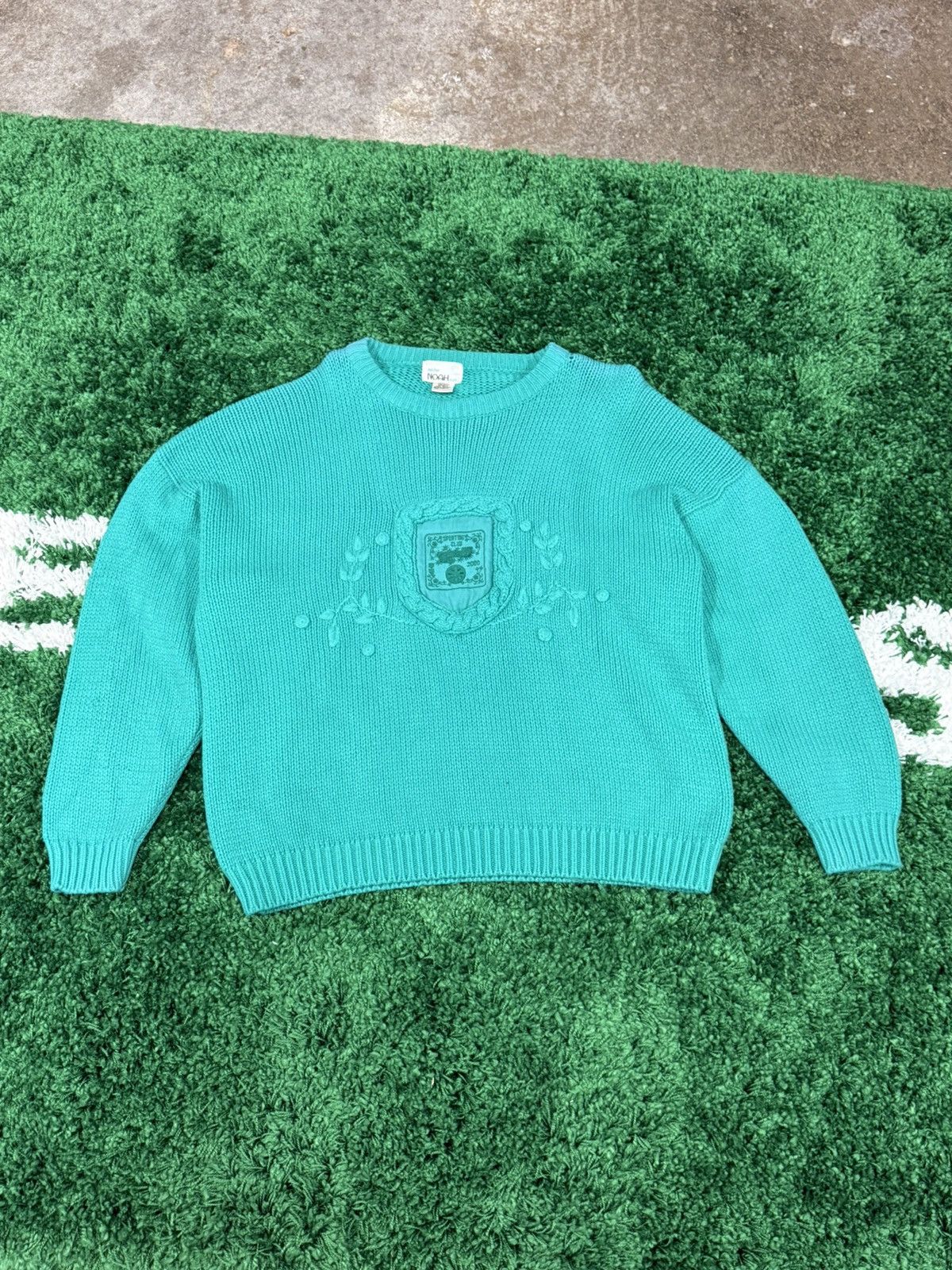 Vintage Vintage Cable Knit Noah Sweater Embroidered Sport Club 2000 Size XXL / US 16-18 / IT 52-54 - 1 Thumbnail
