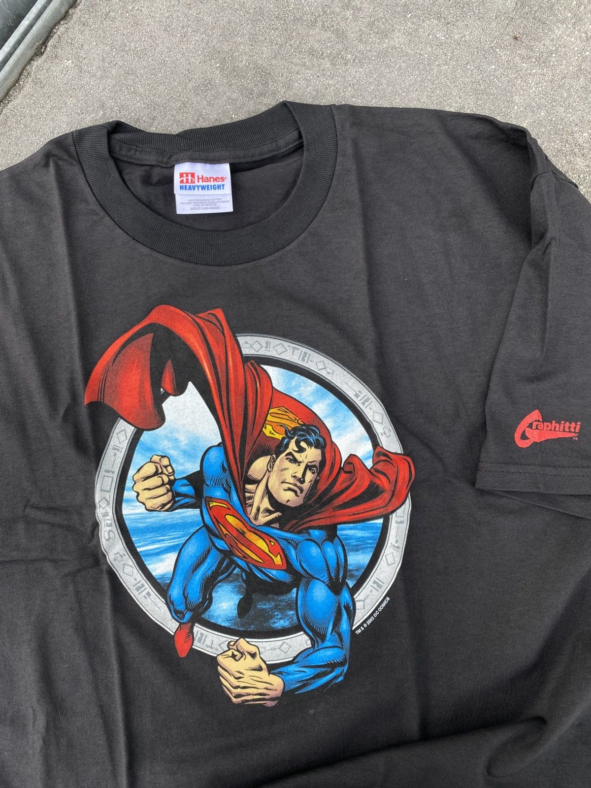 DC Comics Vintage Rare Superman Graphitti © 2002 DC Comics Size US XL / EU 56 / 4 - 9 Thumbnail