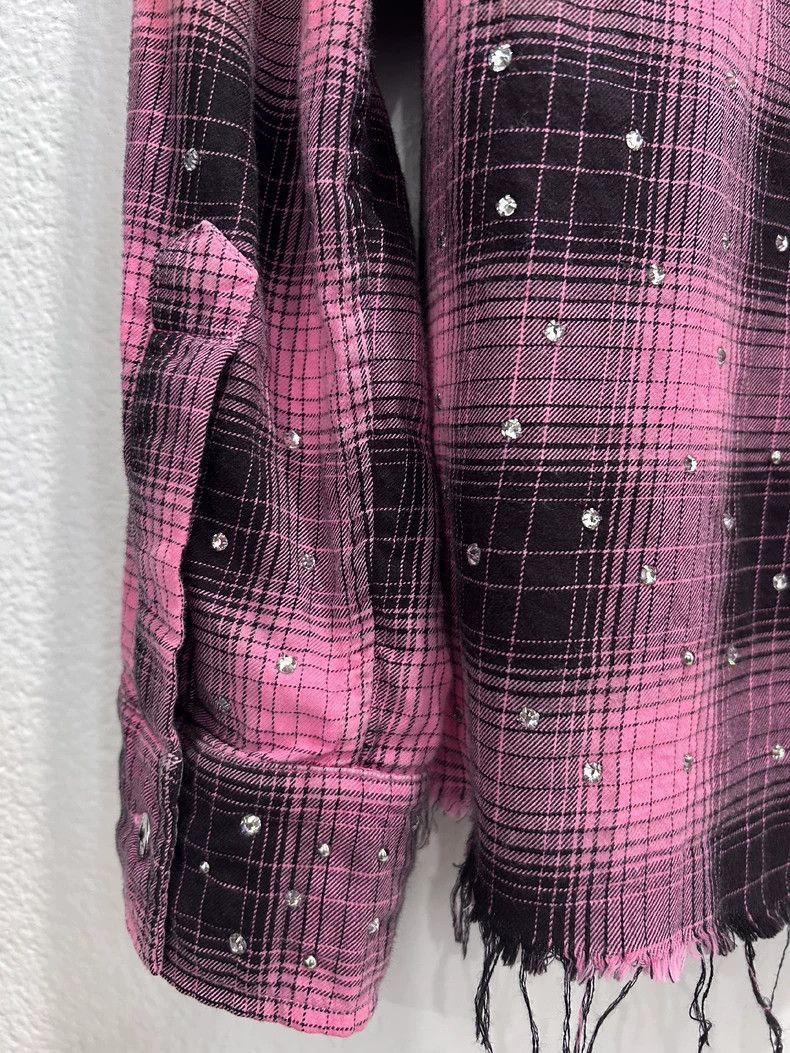 Amiri Amiri19SS show pink rhinestone rivet shirt-2506 Size US S / EU 44-46 / 1 - 6 Thumbnail