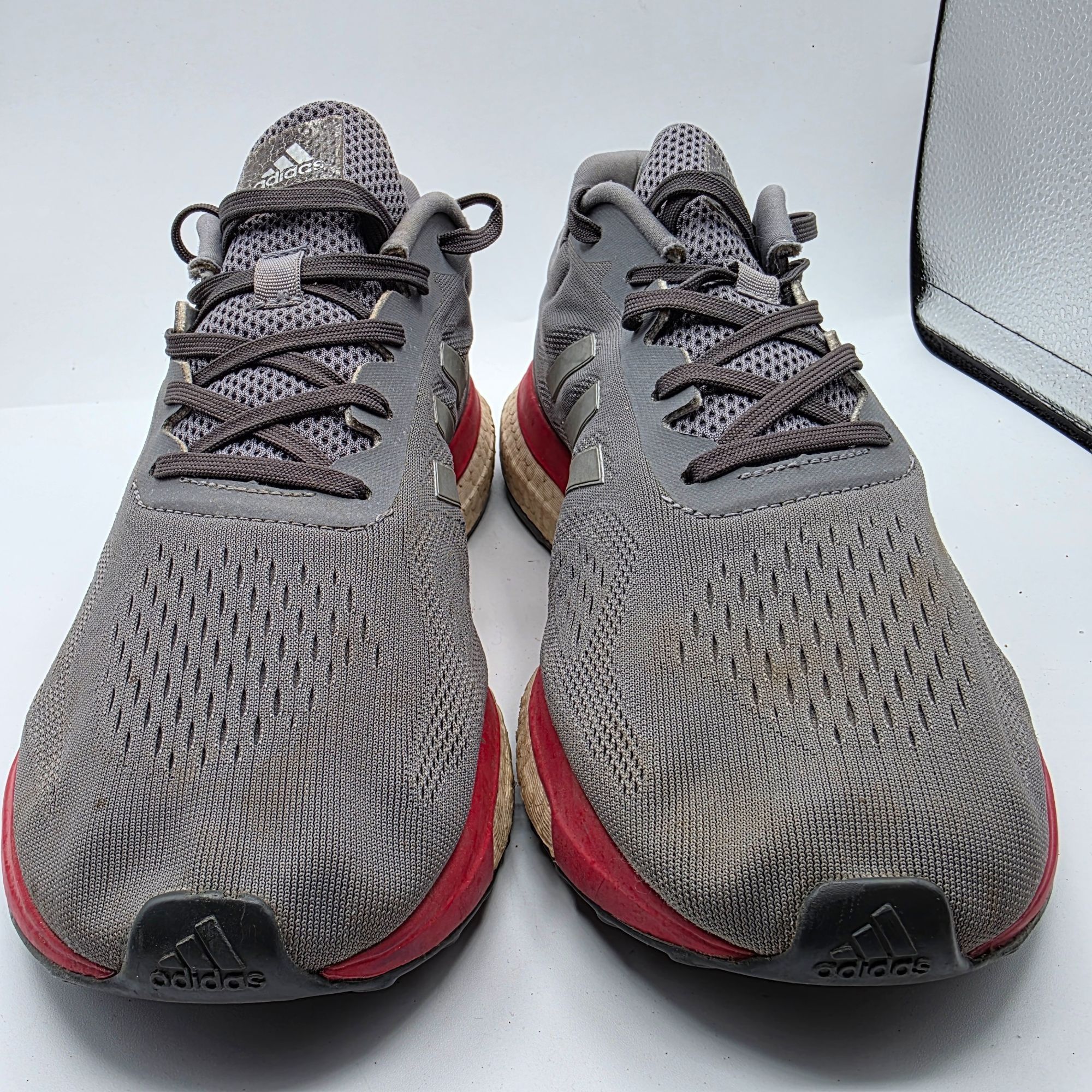 Adidas Adidas Sonic Drive Mens Size 10 Gray Scarlet Shoes Athletic Size US 10 / EU 43 - 2 Thumbnail