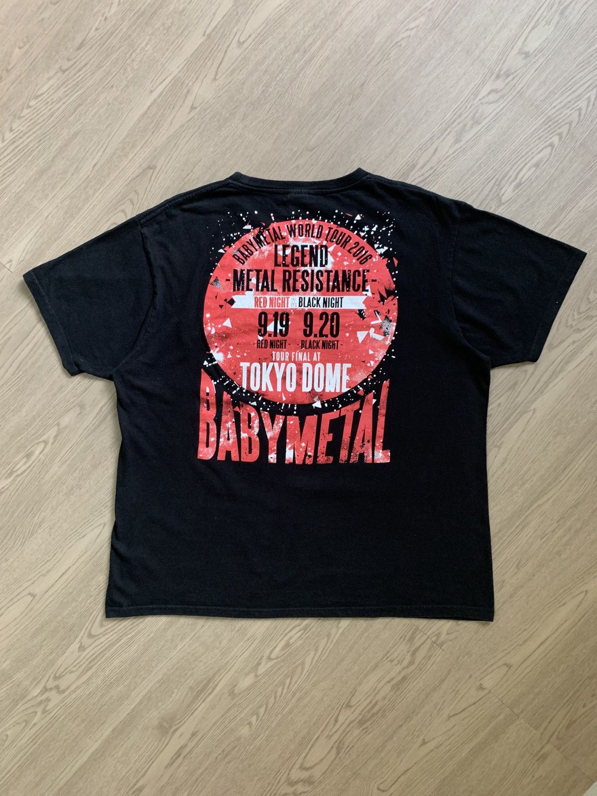 Japanese Brand Baby Metal 2016 Final Concert Tshirts Size US XL / EU 56 / 4 - 2 Thumbnail