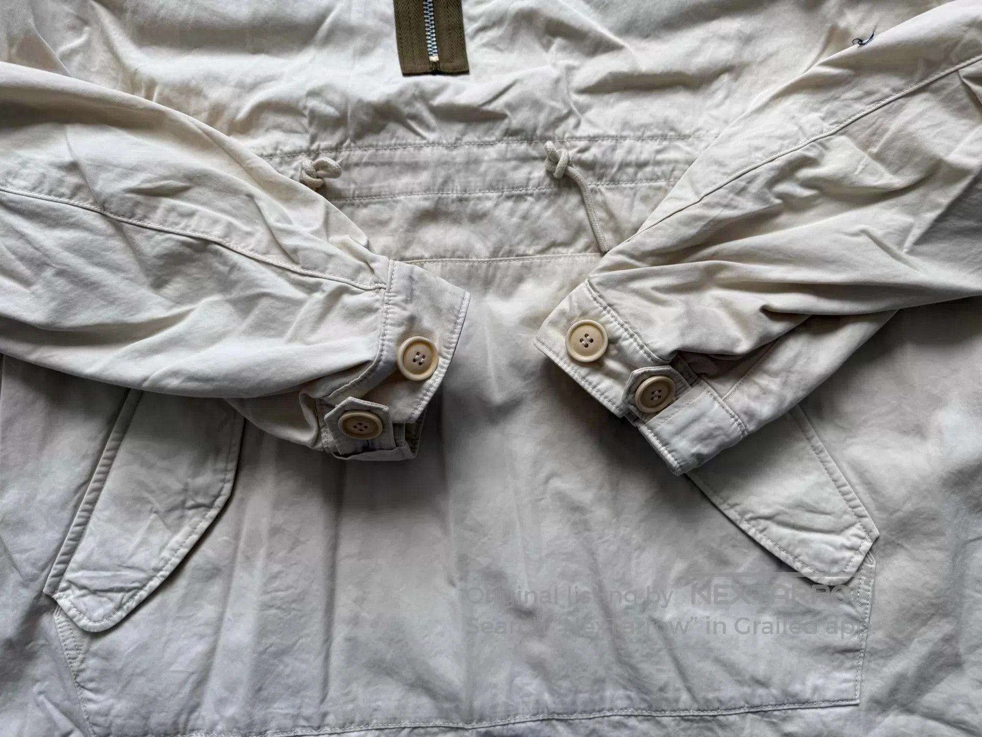 Visvim White Hooded Light Jacket with Half. Size US S / EU 44-46 / 1 - 6 Thumbnail