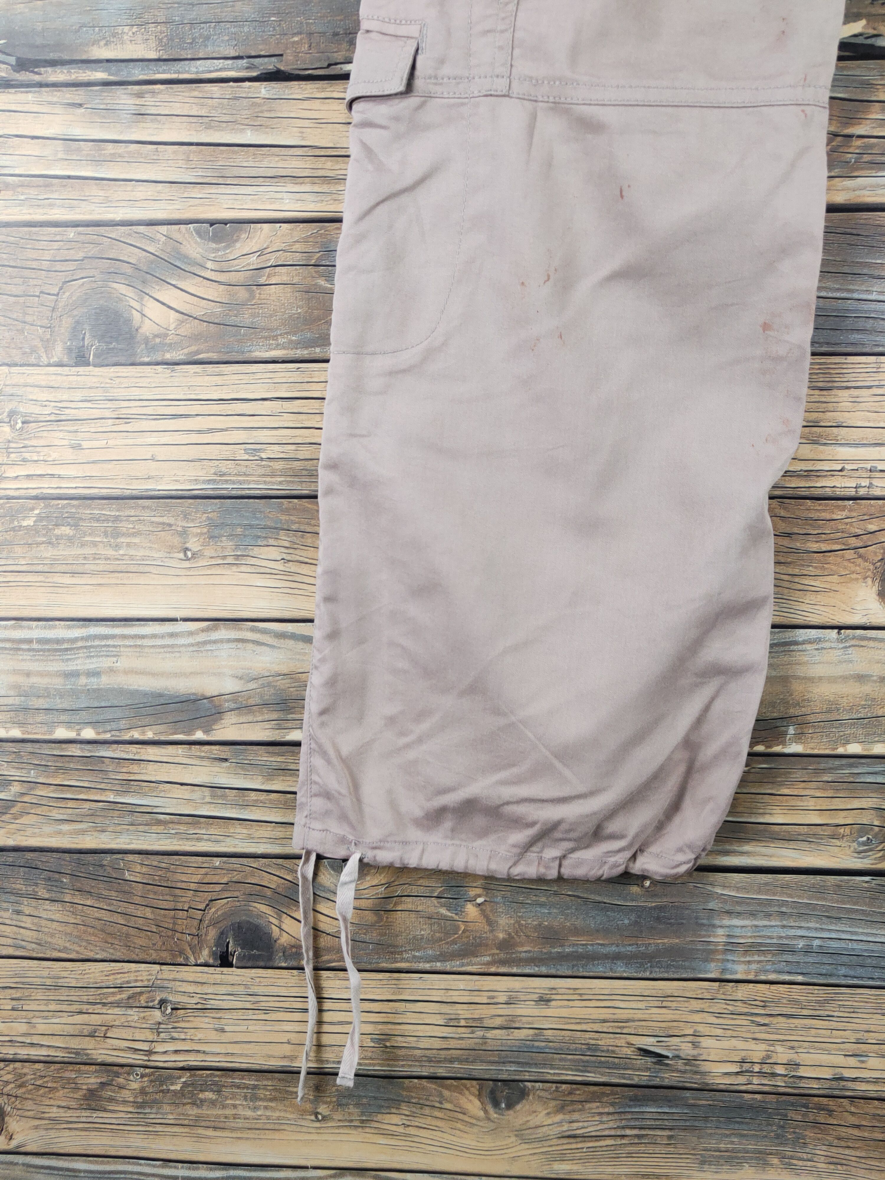 Japanese Brand DL Miss Alice Beige Multipocket Tactical Cargo Pants #478 Size 27" / US 4 / IT 40 - 9 Thumbnail