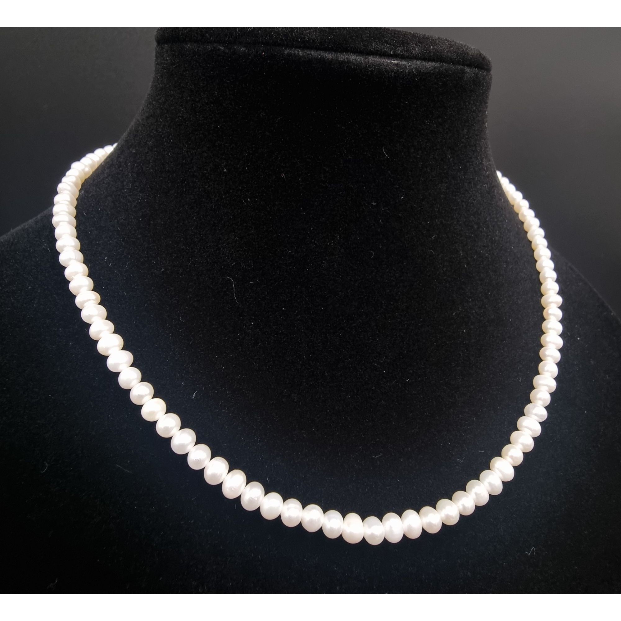 Vintage 14K Gold Clasp Freshwater Pearl Necklace Elegant Jewelry For Size ONE SIZE - 1 Thumbnail