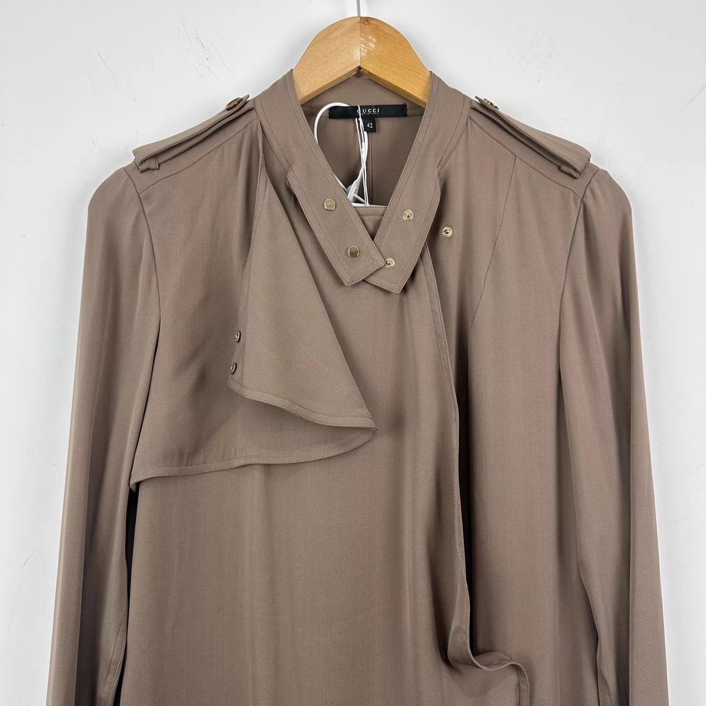 Gucci Gucci Silk Heavy Trench Coat 42 99 New Size M / US 6-8 / IT 42-44 - 4 Thumbnail