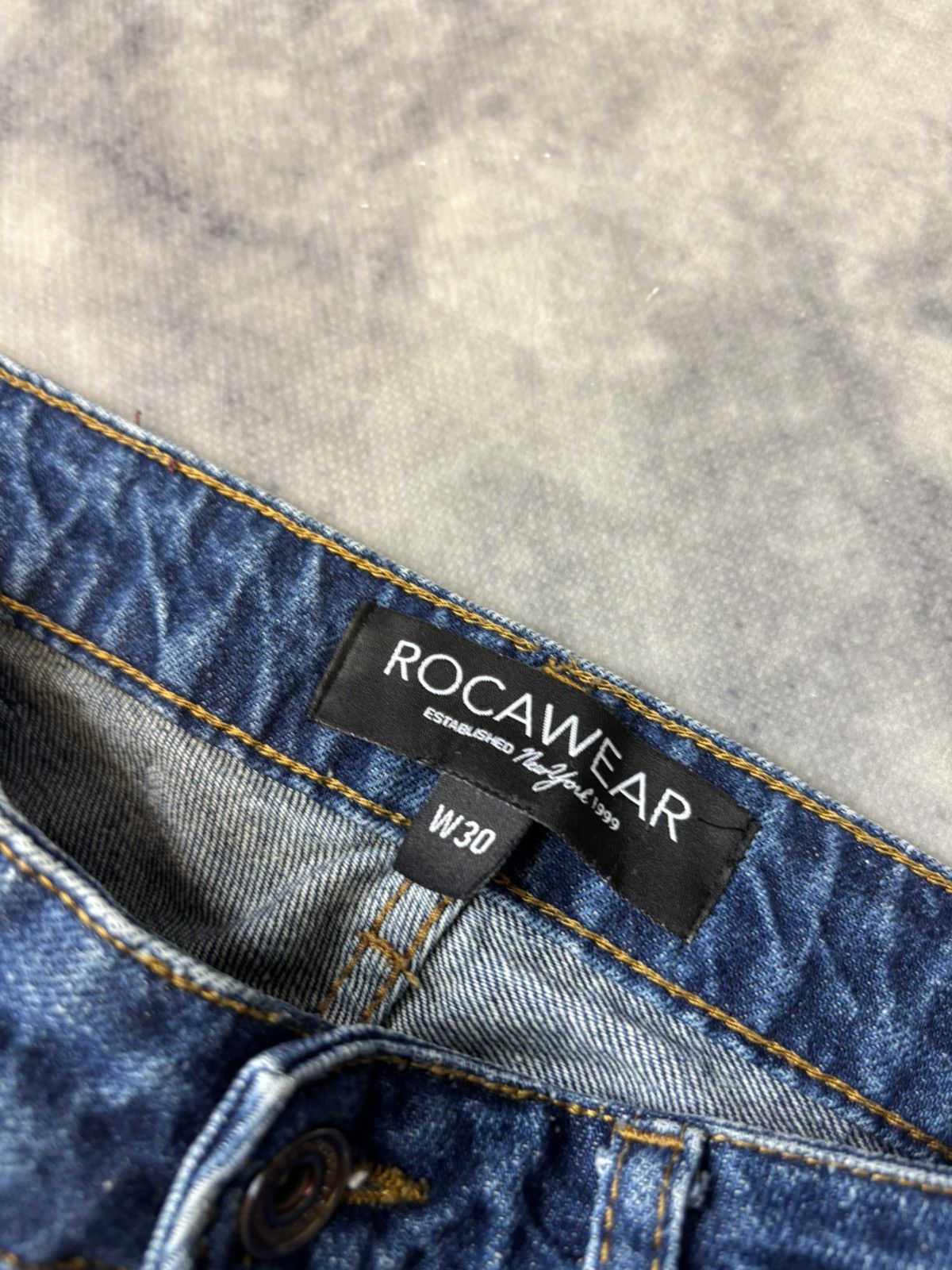 Rocawear × Vintage Vintage Rocawear Jeans Denim Baggy Rap Hip Hop Jnco style Size US 30 / EU 46 - 6 Thumbnail