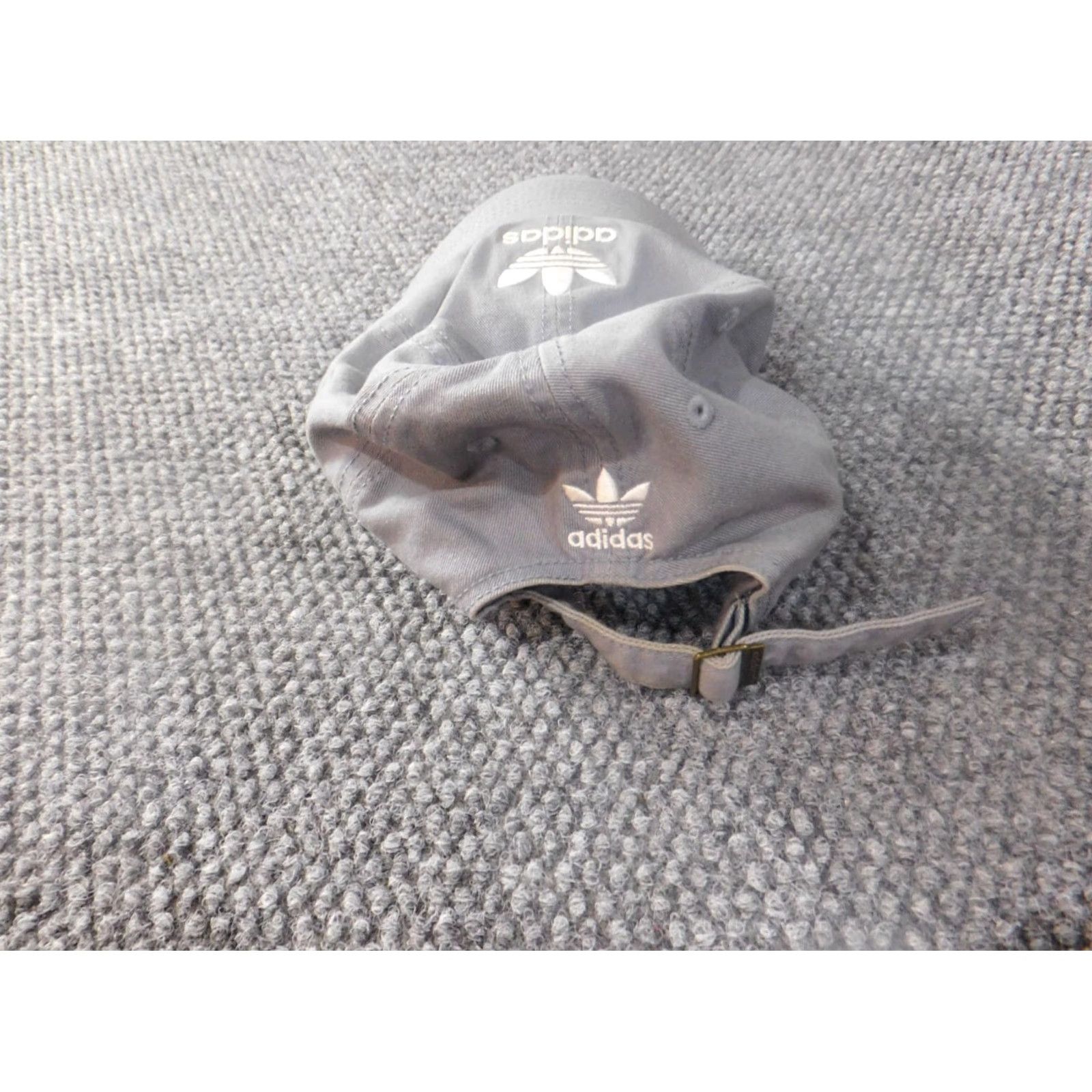 Adidas adidas Hat Cap strapback gray logo classic retro One Size Men Snapback Casual Vintage: No Size ONE SIZE - 5 Thumbnail
