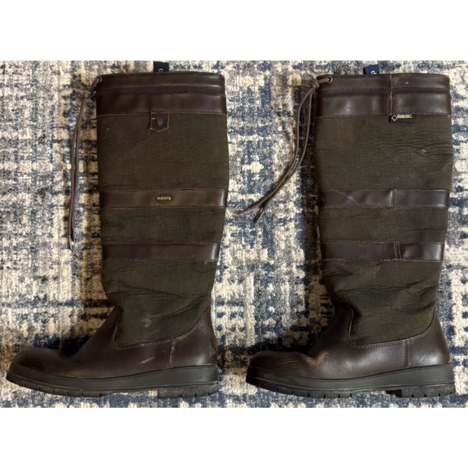 Vintage VINTAGE Dubarry Galway Women’s Boot Knee High Pull On Leather Black UK6 EU39 US8 Ireland" Size US 6 / IT 36 - 2 Thumbnail