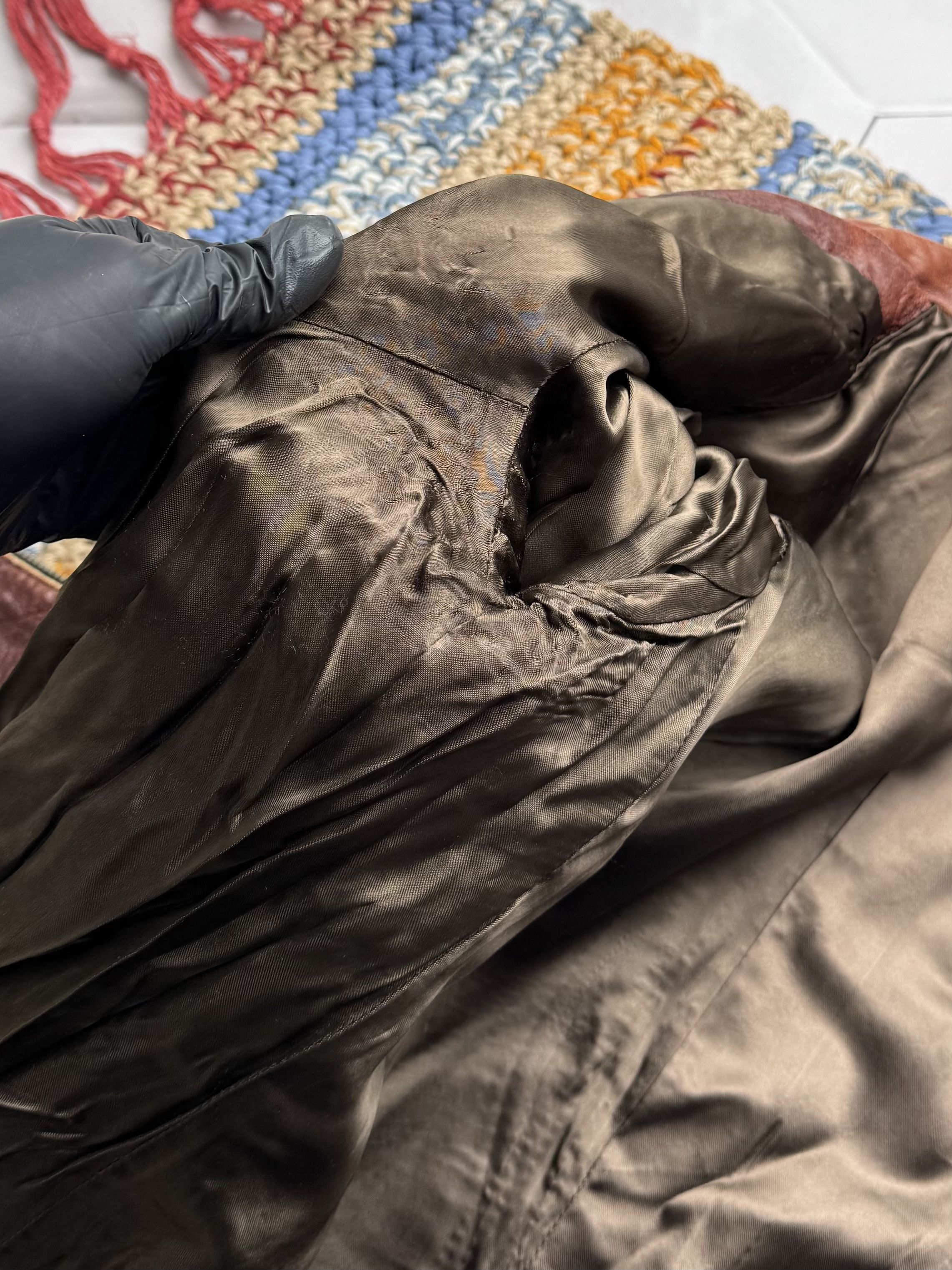 Vintage Vintage Brown Suede Leather Jacket Vintage Zip Up (E4) Size L / US 10 / IT 46 - 10 Thumbnail