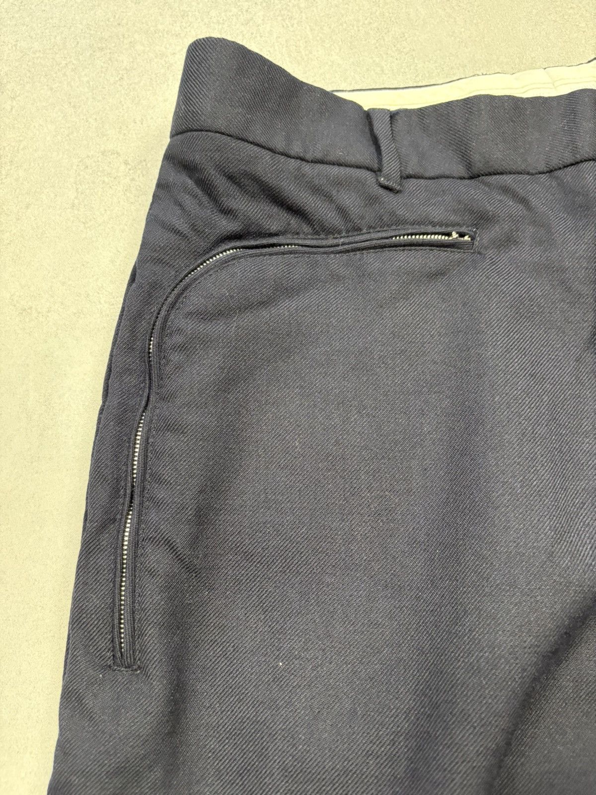 Burberry Burberry Avant-Garde Wool Trousers Curved Pockets Raw Hem 50 Size US 34 / EU 50 - 8 Thumbnail