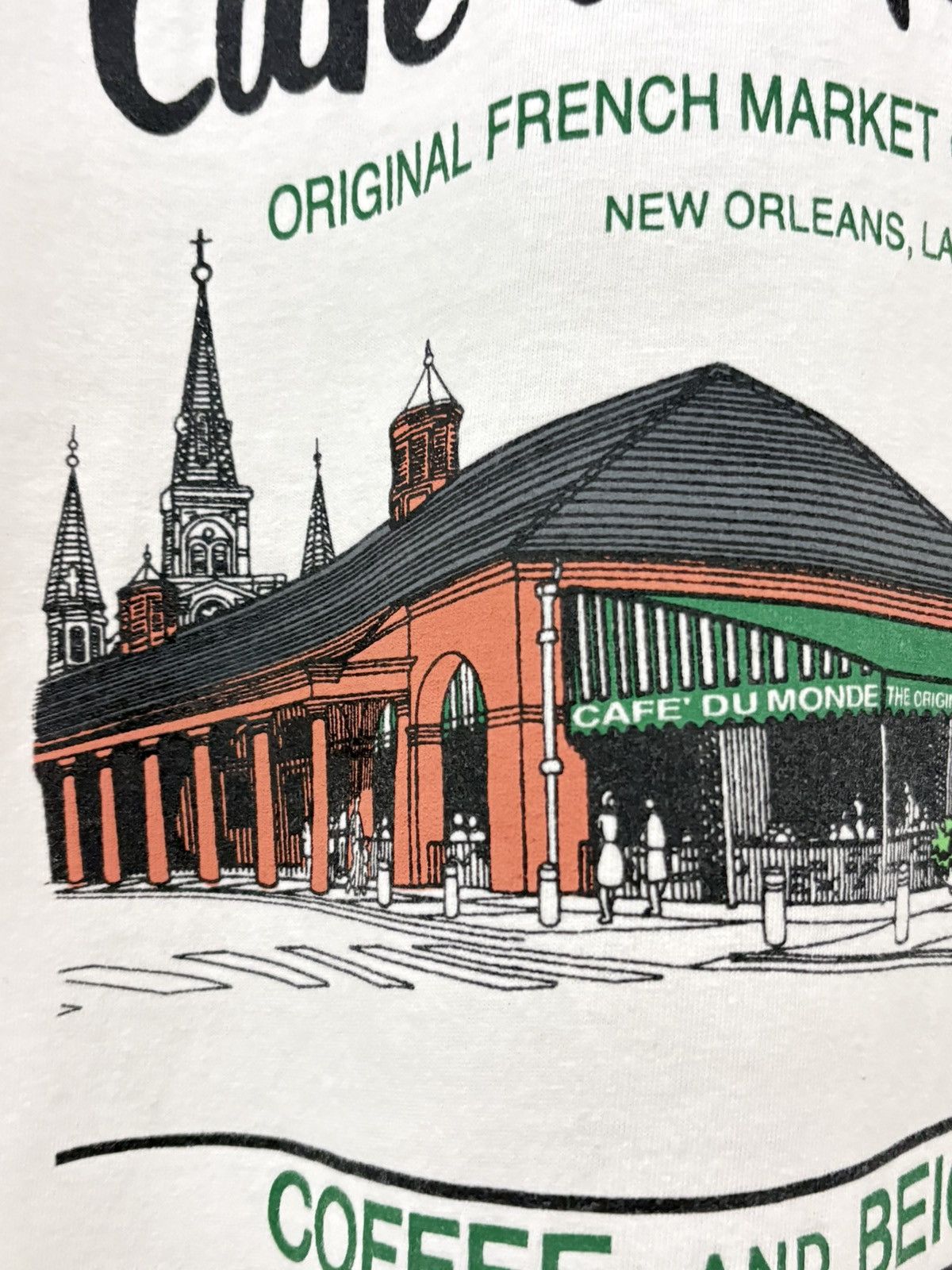 Vintage 90’s Cafe Du Monde Vintage New Orelans Tee Size US M / EU 48-50 / 2 - 3 Thumbnail