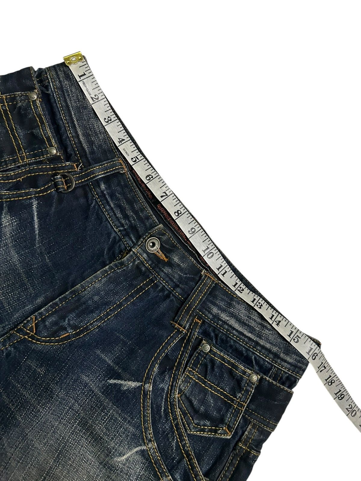 If Six Was Nine × Le Grande Bleu (L.G.B.) × Nicole Club Nicole Club For Men Rare Double Waist Punk Style Denim Jeans Size US 32 / EU 48 - 18 Thumbnail