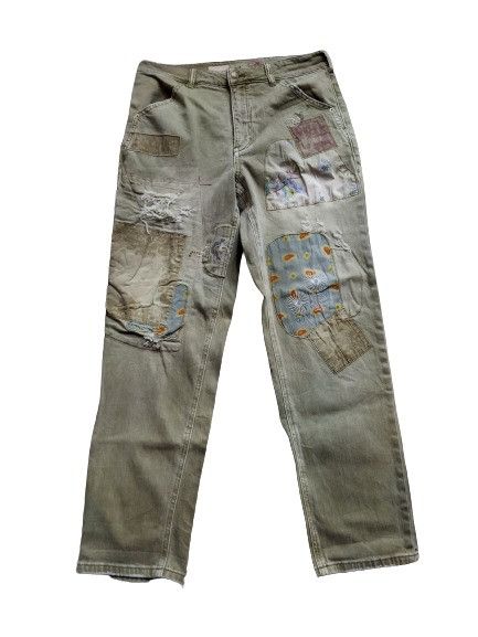 Pilcro Anthropologie Patchwork Pants
