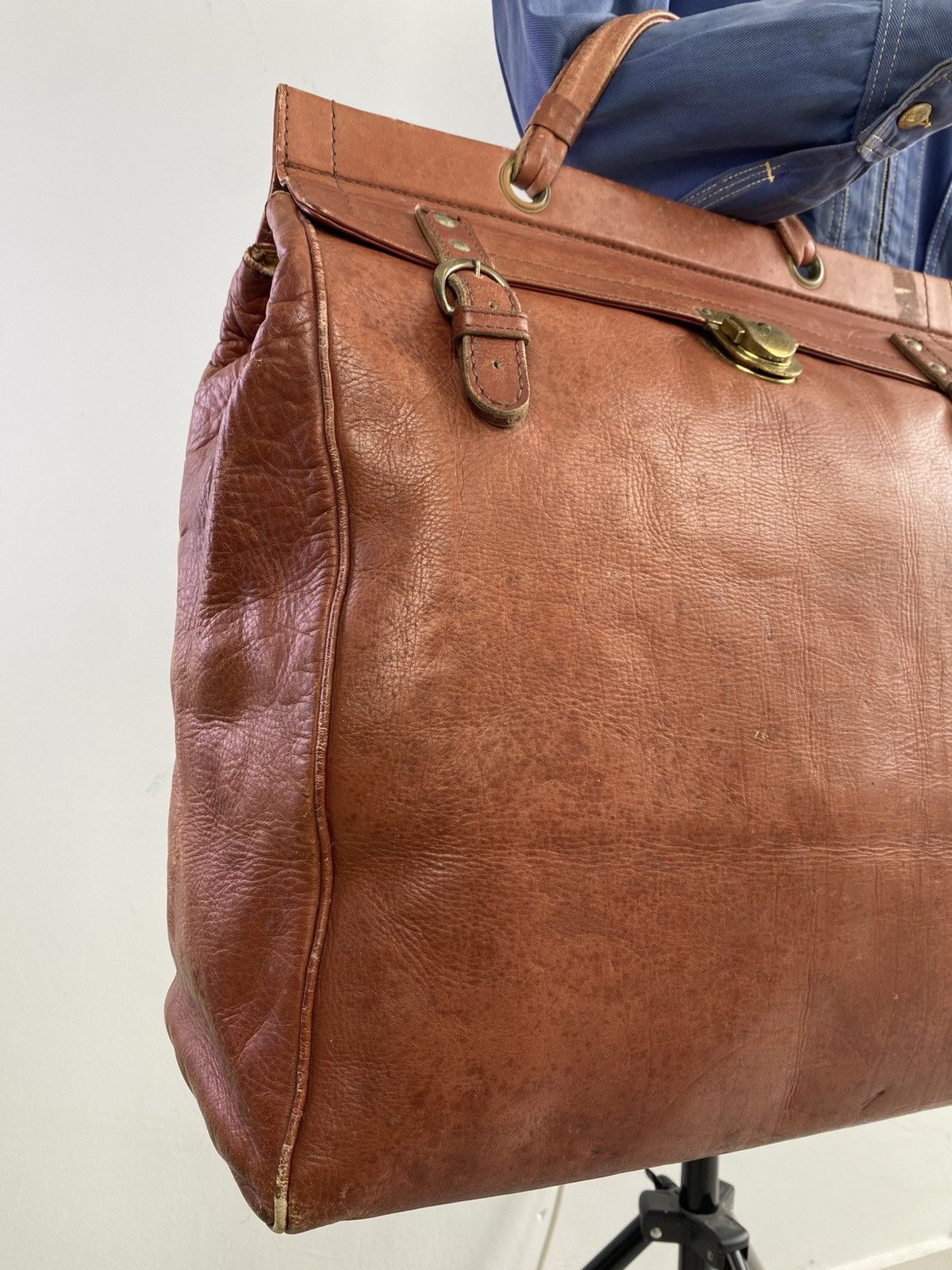 Porter Vintage 90's Porter Large Patina Leather Doctors Bag Size ONE SIZE - 7 Thumbnail