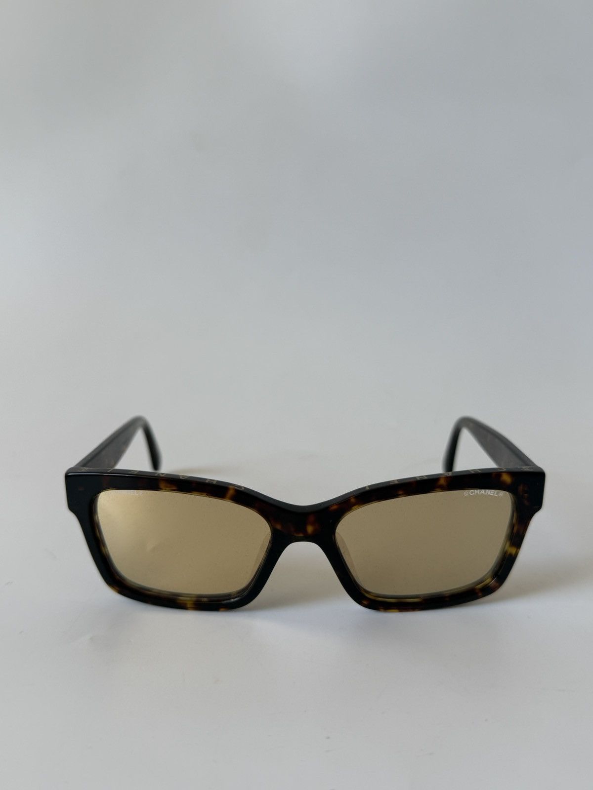 Chanel Chanel Acetate Square Sunglasses in Tortoise Size ONE SIZE - 3 Thumbnail