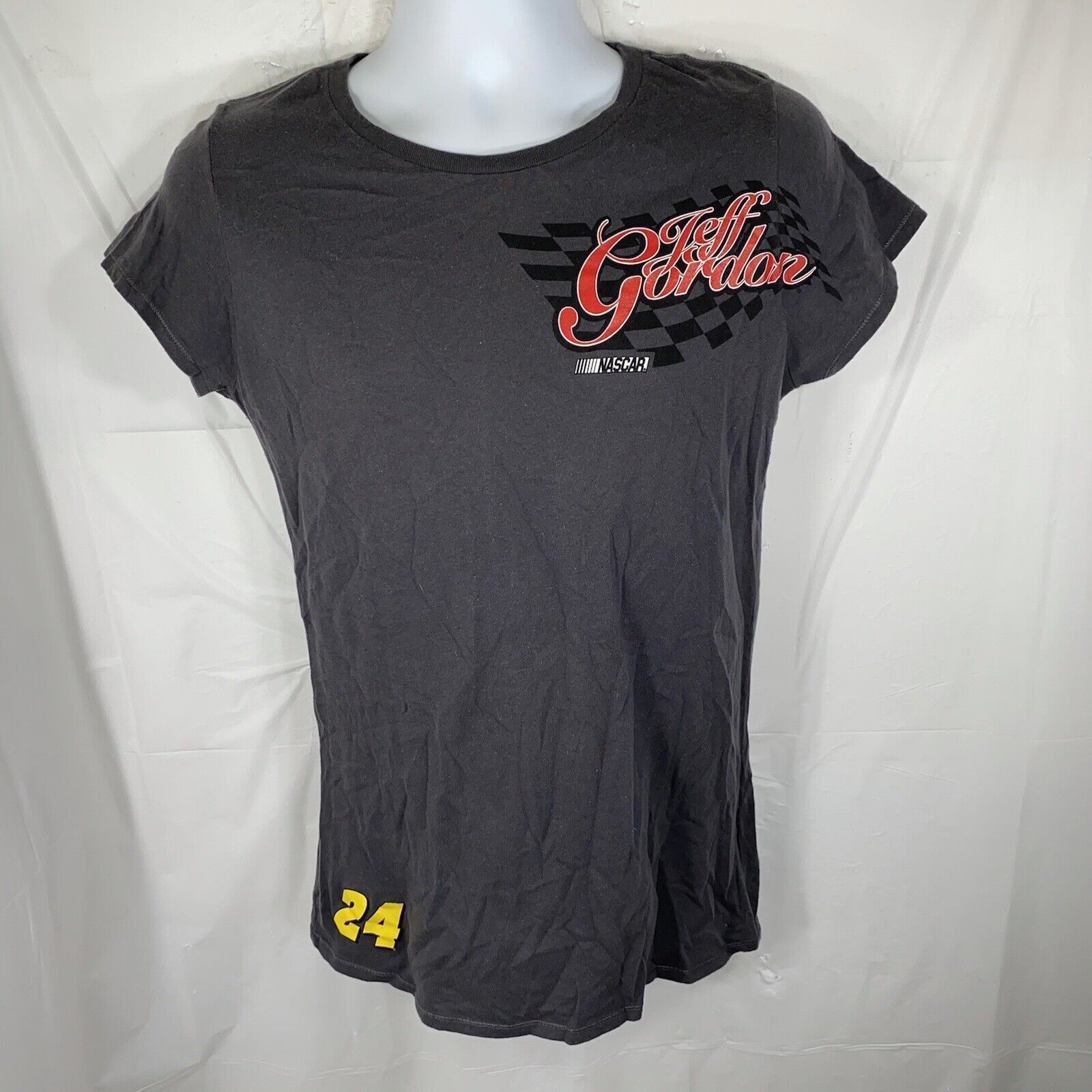NASCAR Jeff Gordon #24 NASCAR XL Graphic T-Shirt Gray Racing Tee Size US XL / EU 56 / 4 - 1 Thumbnail