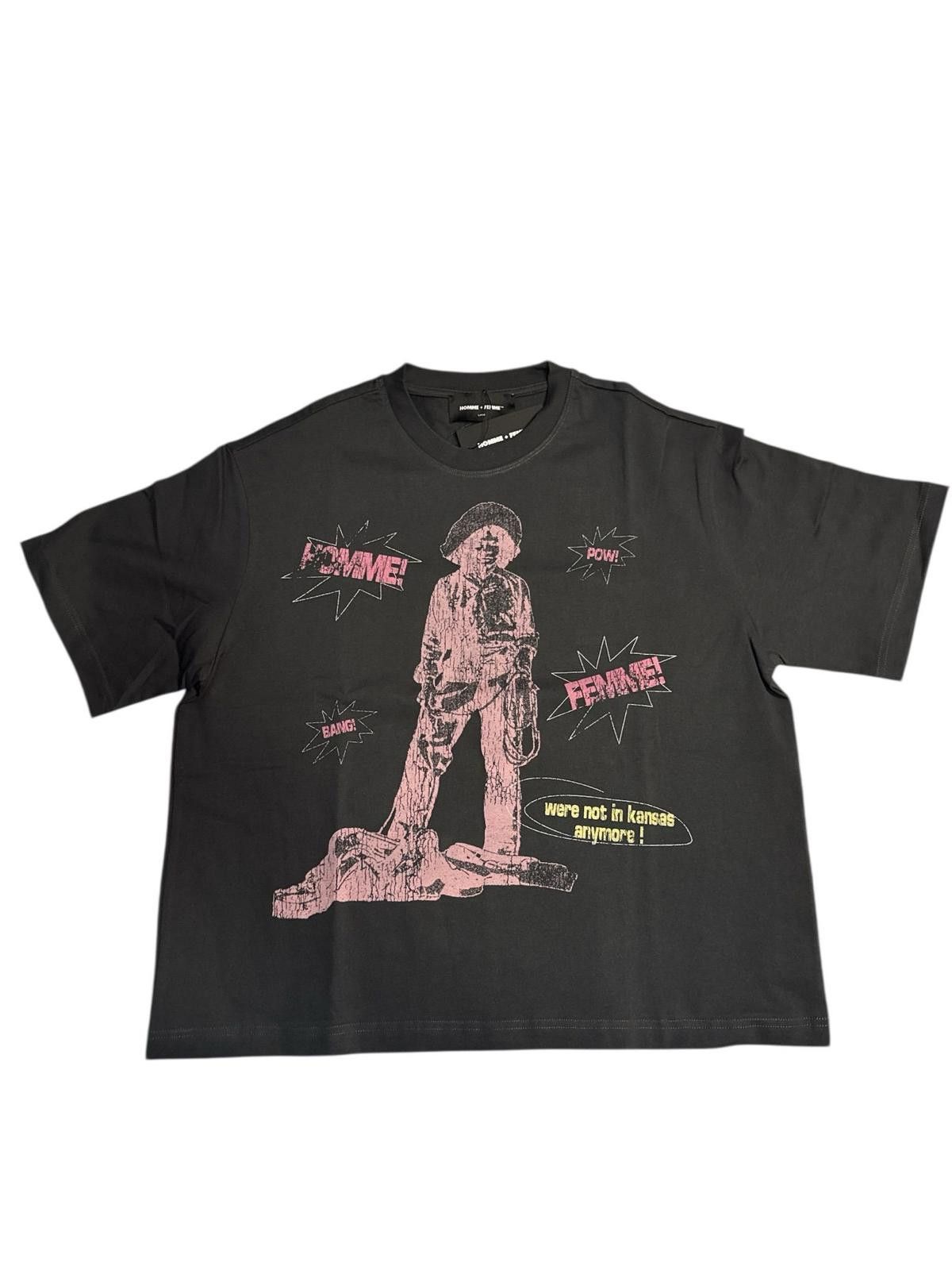 Homme + Femme La Black Graphic Print Short Sleeve T-Shirt Size ONE SIZE - 1 Preview