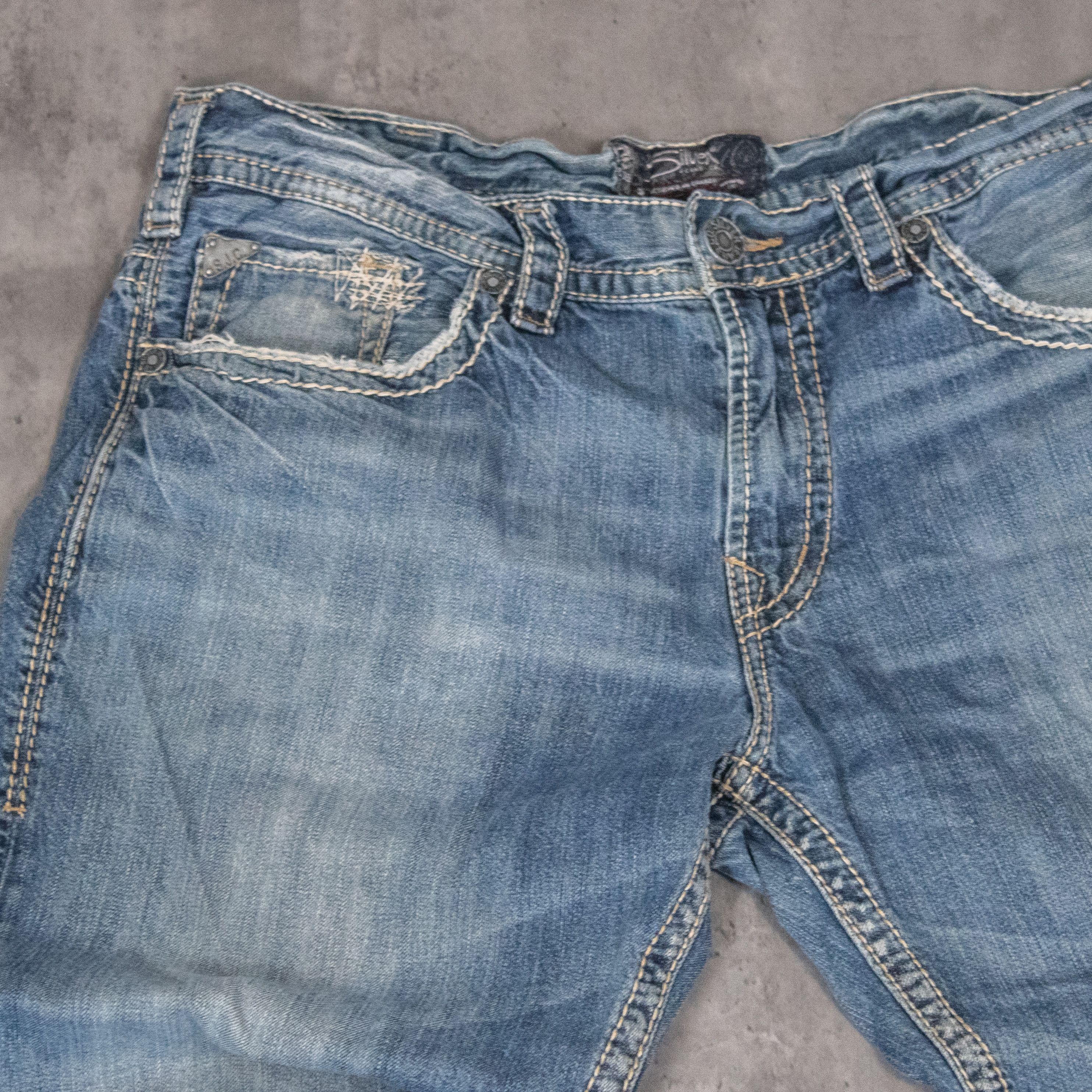 Silver Jeans Co. Y2K 2000's Silver Jeans Grunge Baggy Relax Wide Denim Pants Size US 37 - 8 Thumbnail