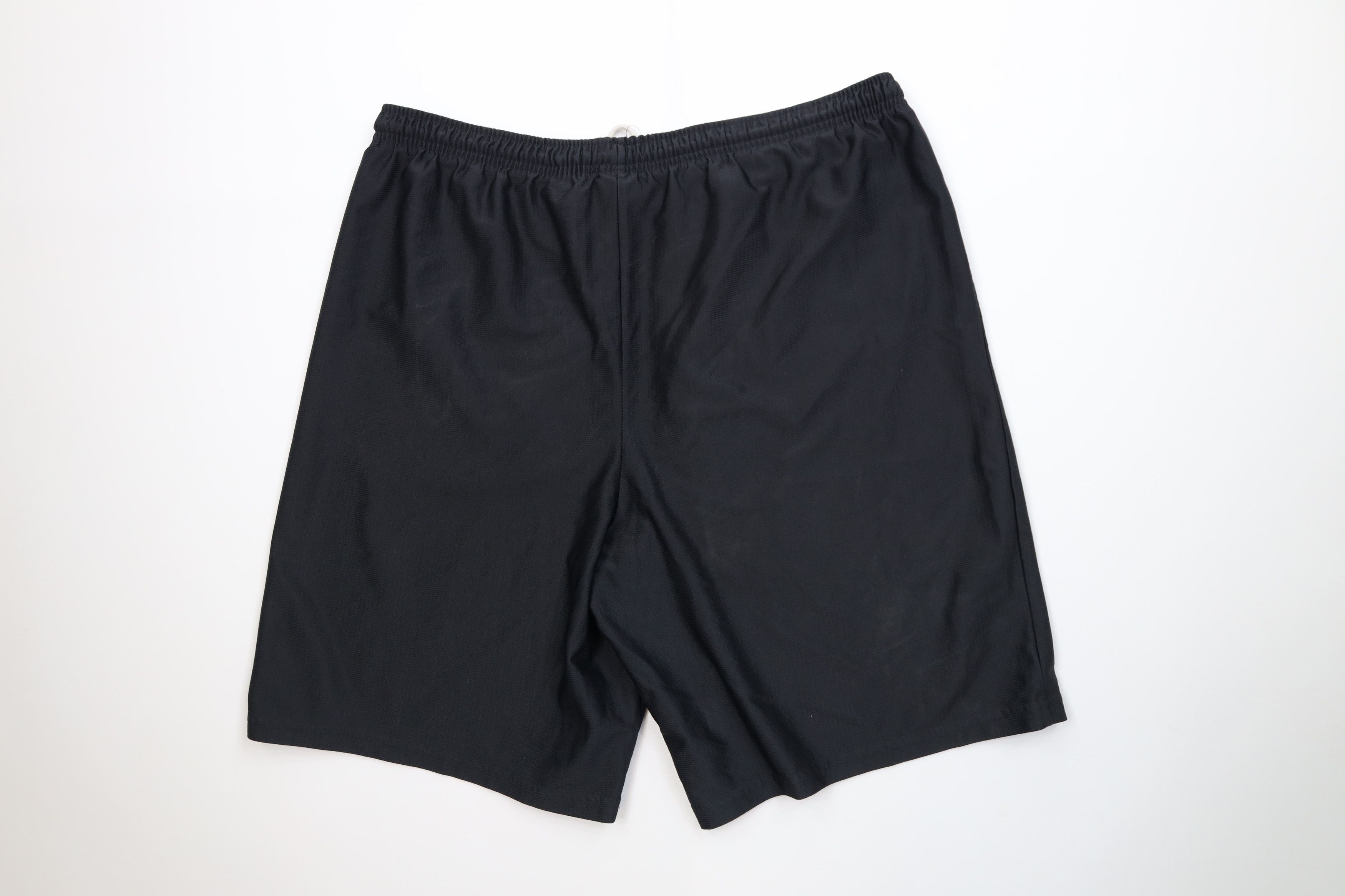 Nike Vintage 90s Y2K Nike Mini Swoosh Above Knee Shorts Black Size US 36 / EU 52 - 10 Thumbnail