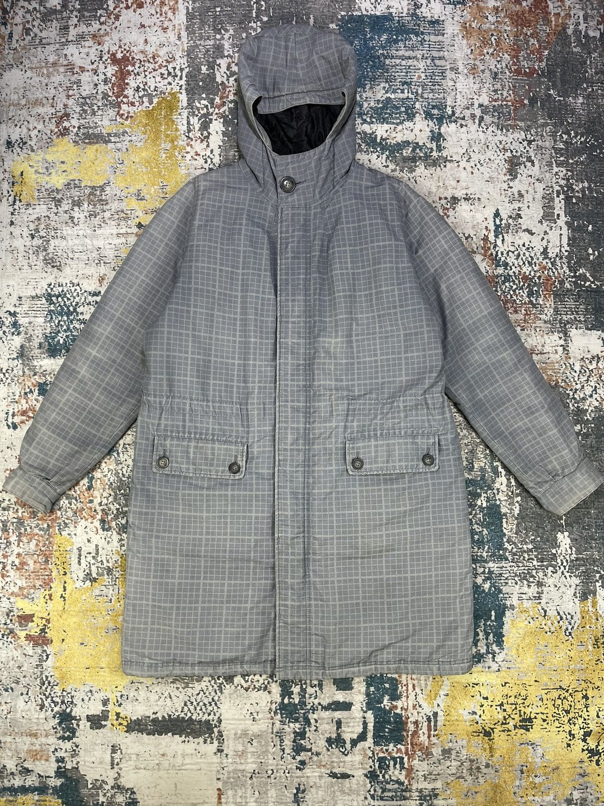 A.P.C. A.P.C Canadian Winter Coat Checked Grey Mod Jackets Size US M / EU 48-50 / 2 - 1 Thumbnail