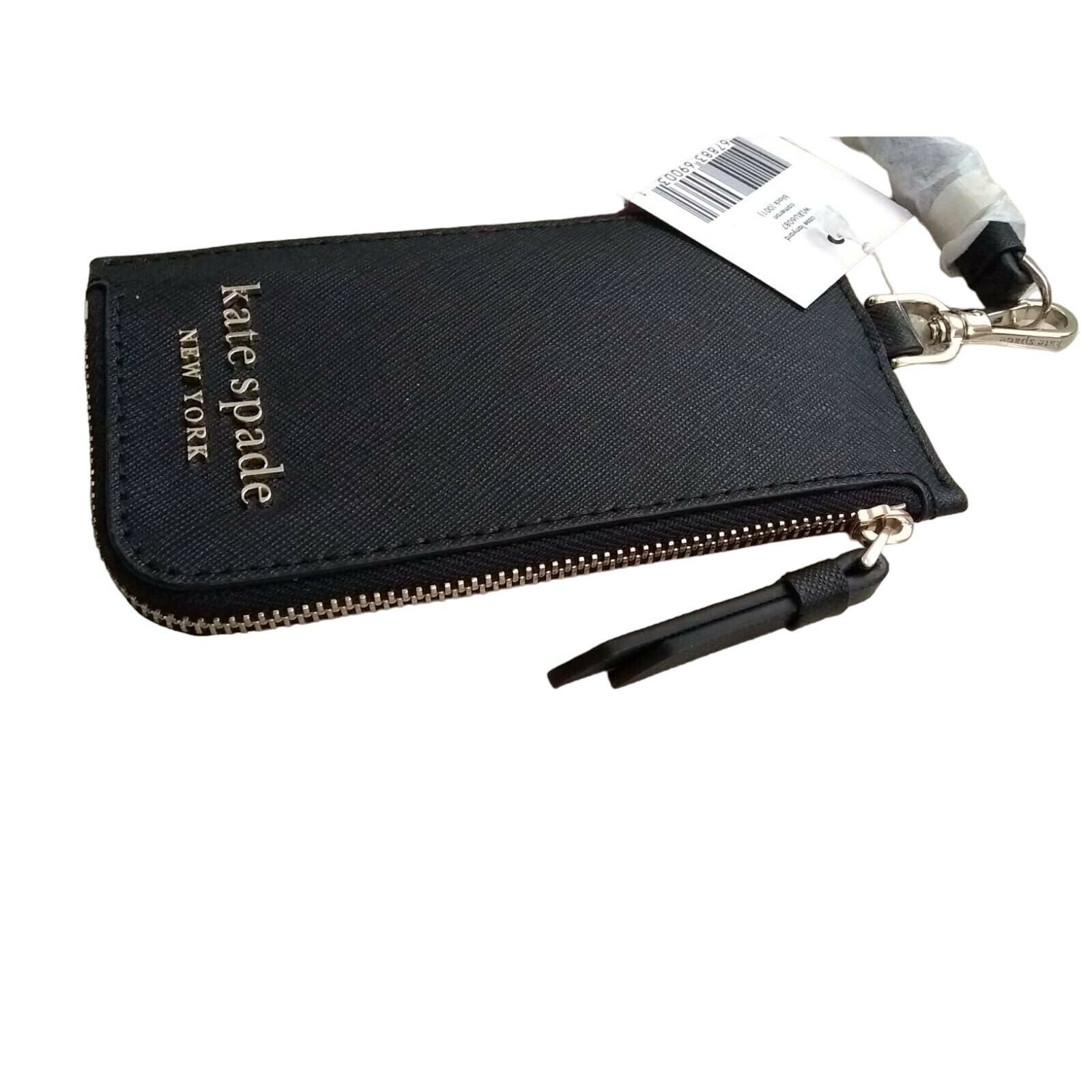 Kate Spade Kate Spade ID Card Case Cameron Lanyard Black Holder Wallet Size ONE SIZE - 7 Thumbnail