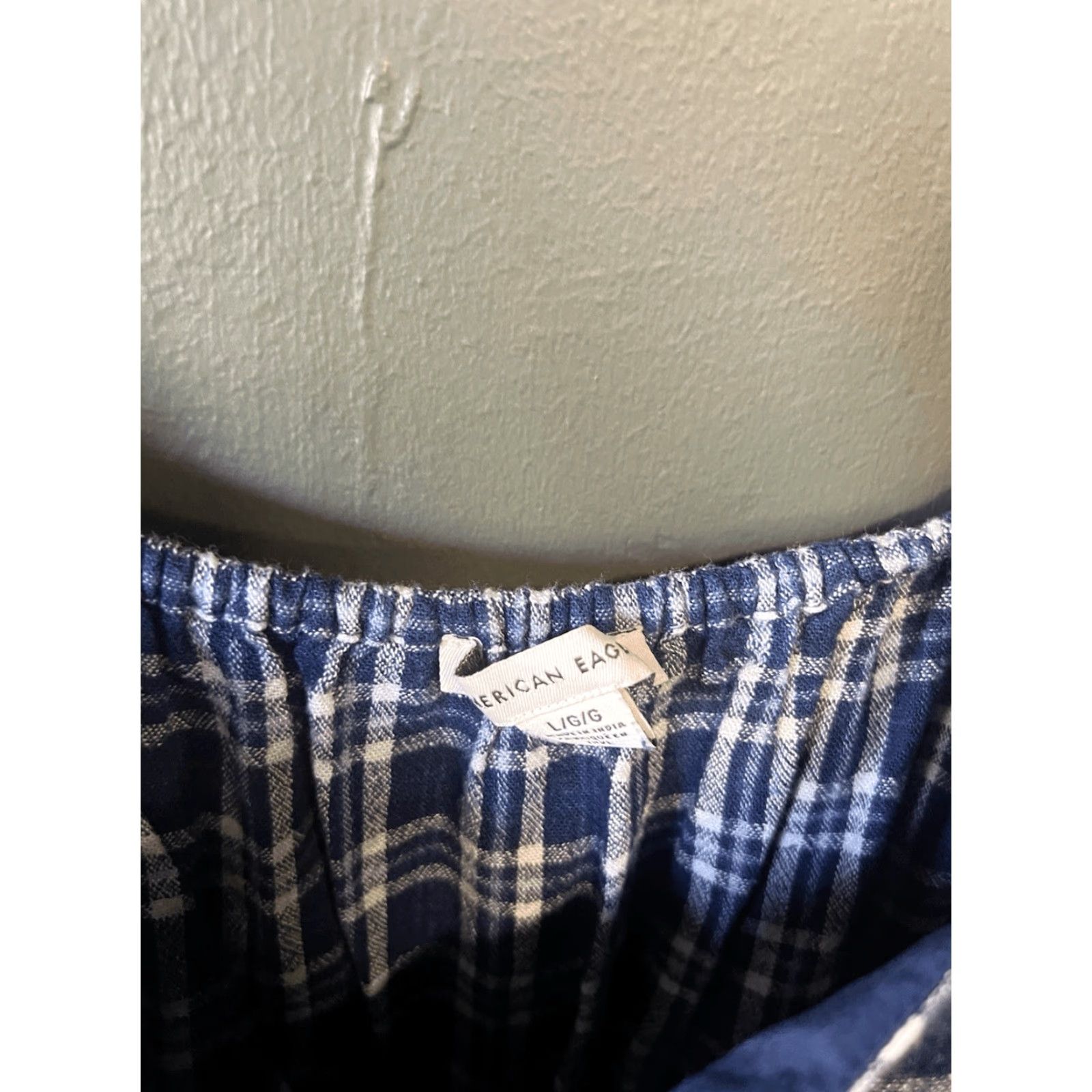 American Eagle Outfitters American Eagle Womens Blouse Blue Plaid Short Sleeve Shirt Dress Size L Size L / US 10 / IT 46 - 3 Thumbnail