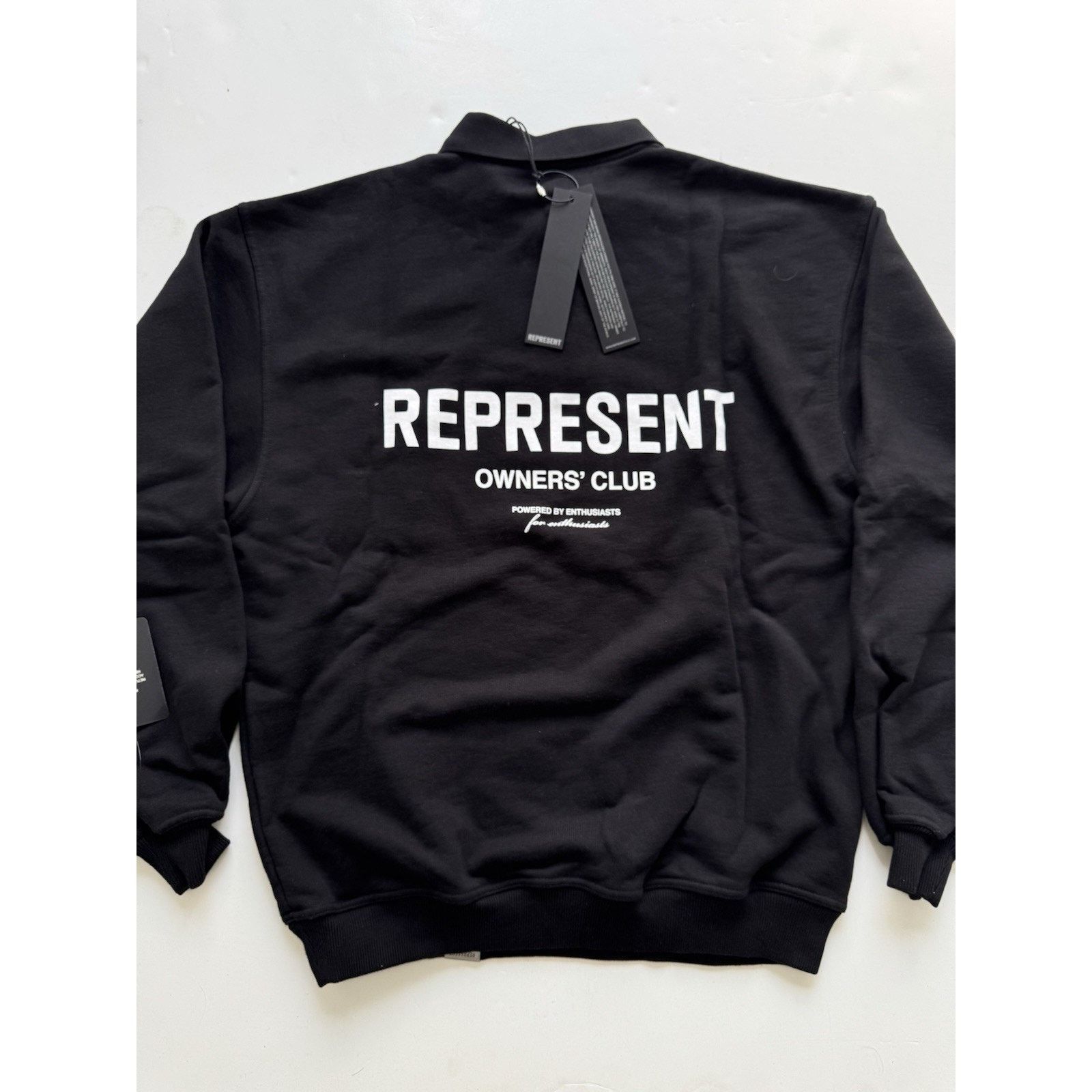 Represent Clo. Represent Men's Owners Club Long Sleeve Polo Sweater S Size US M / EU 48-50 / 2 - 1 Thumbnail
