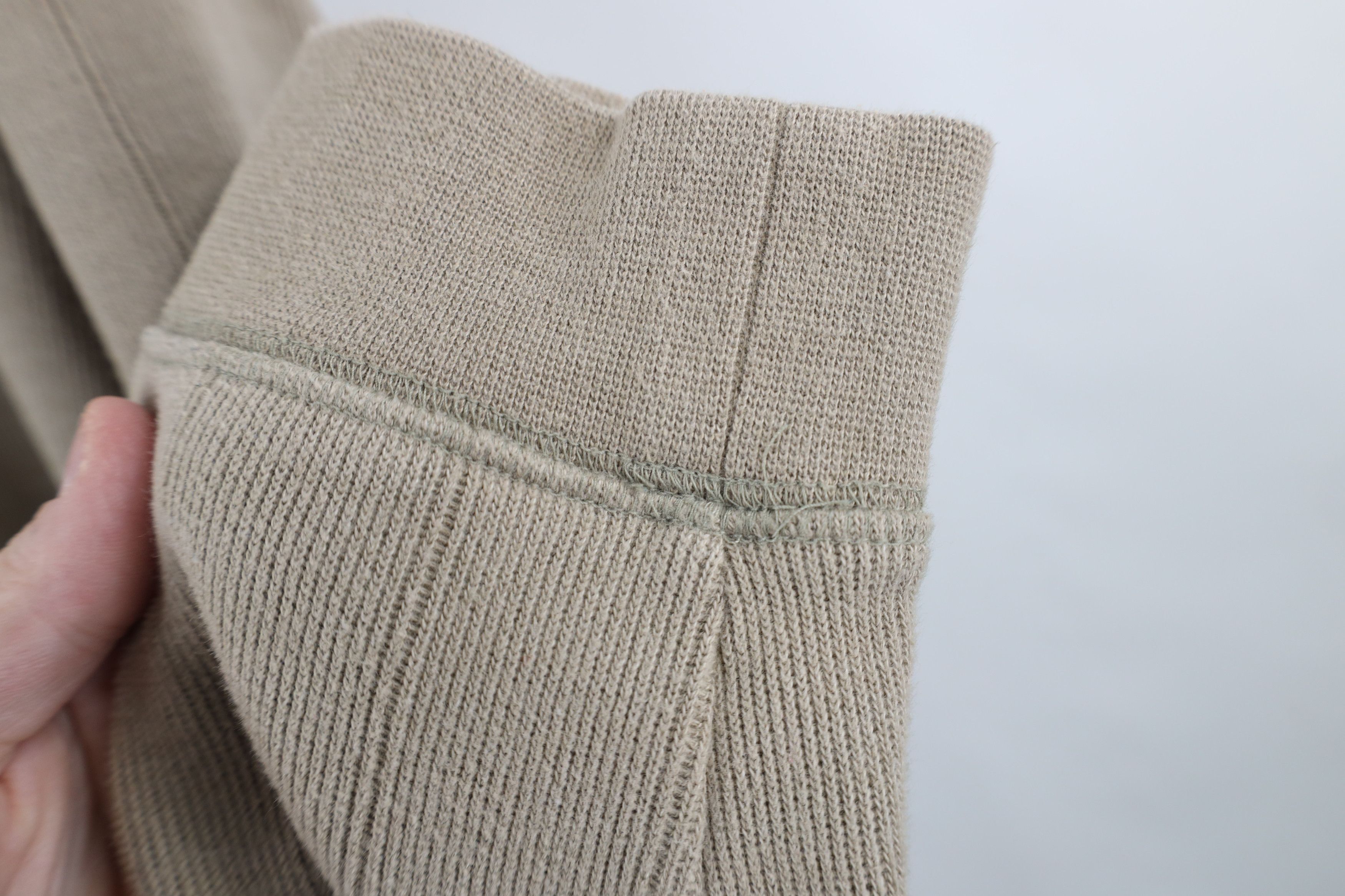 Columbia × Vintage Vintage Columbia Spell Out Ribbed Knit V-Neck Sweater Beige Size US XXL / EU 58 / 5 - 6 Thumbnail