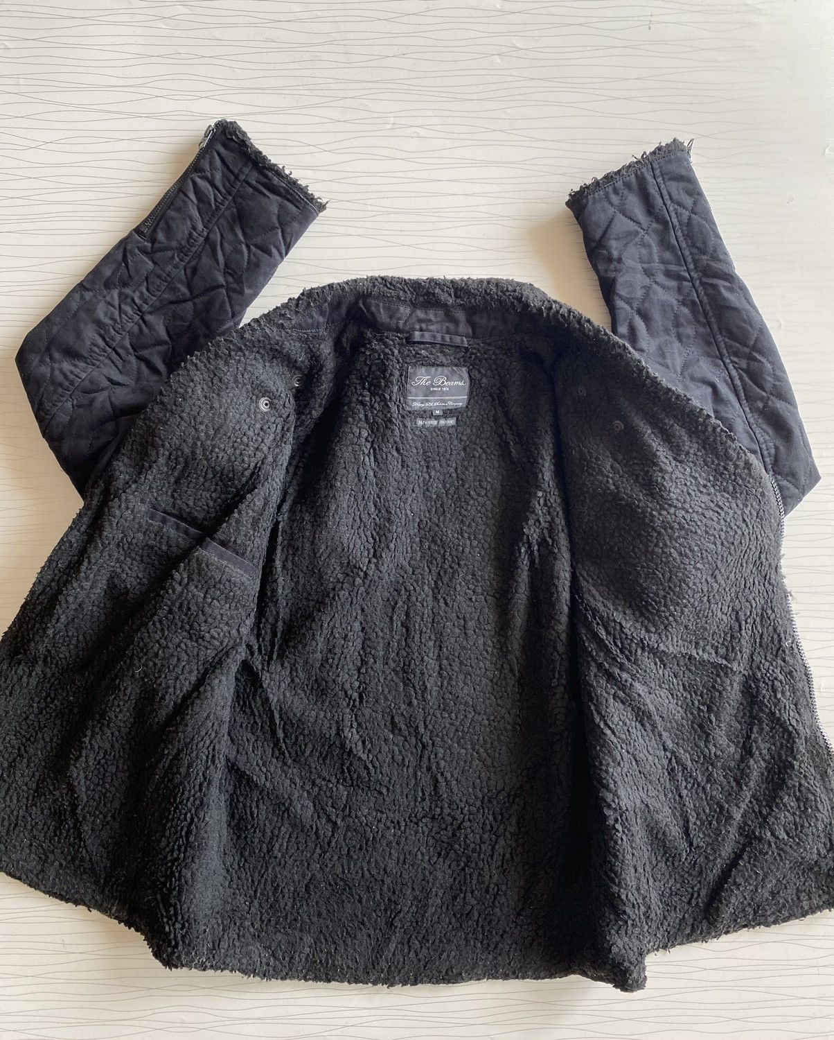 20471120 BEAMS Japan Linen Rider Double Collar Punk Jacket Size US M / EU 48-50 / 2 - 17 Thumbnail