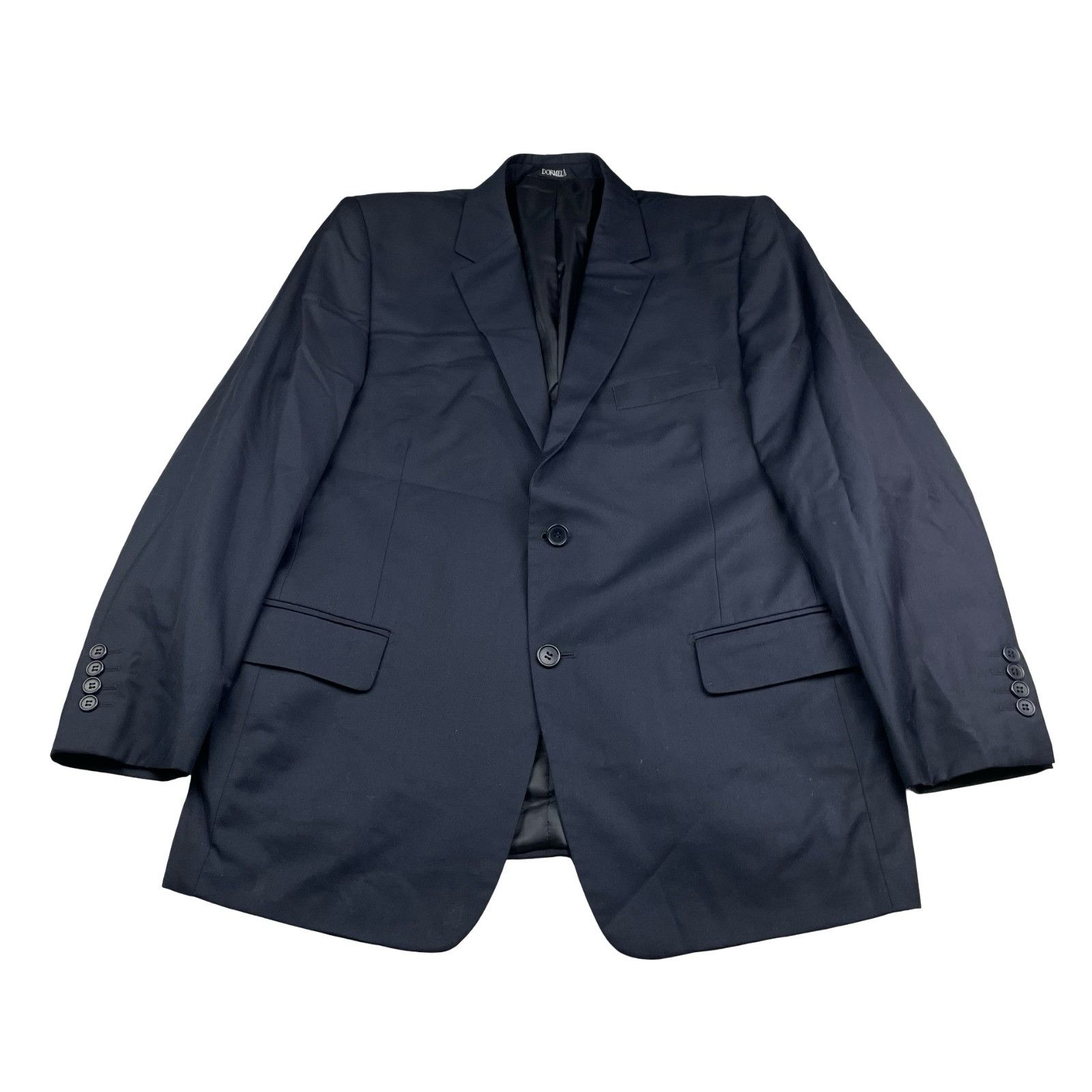 Other Dormel Men’s Bespoke Wool Blend 2-Button Suit Navy Blue • 42 Size 42R - 2 Thumbnail