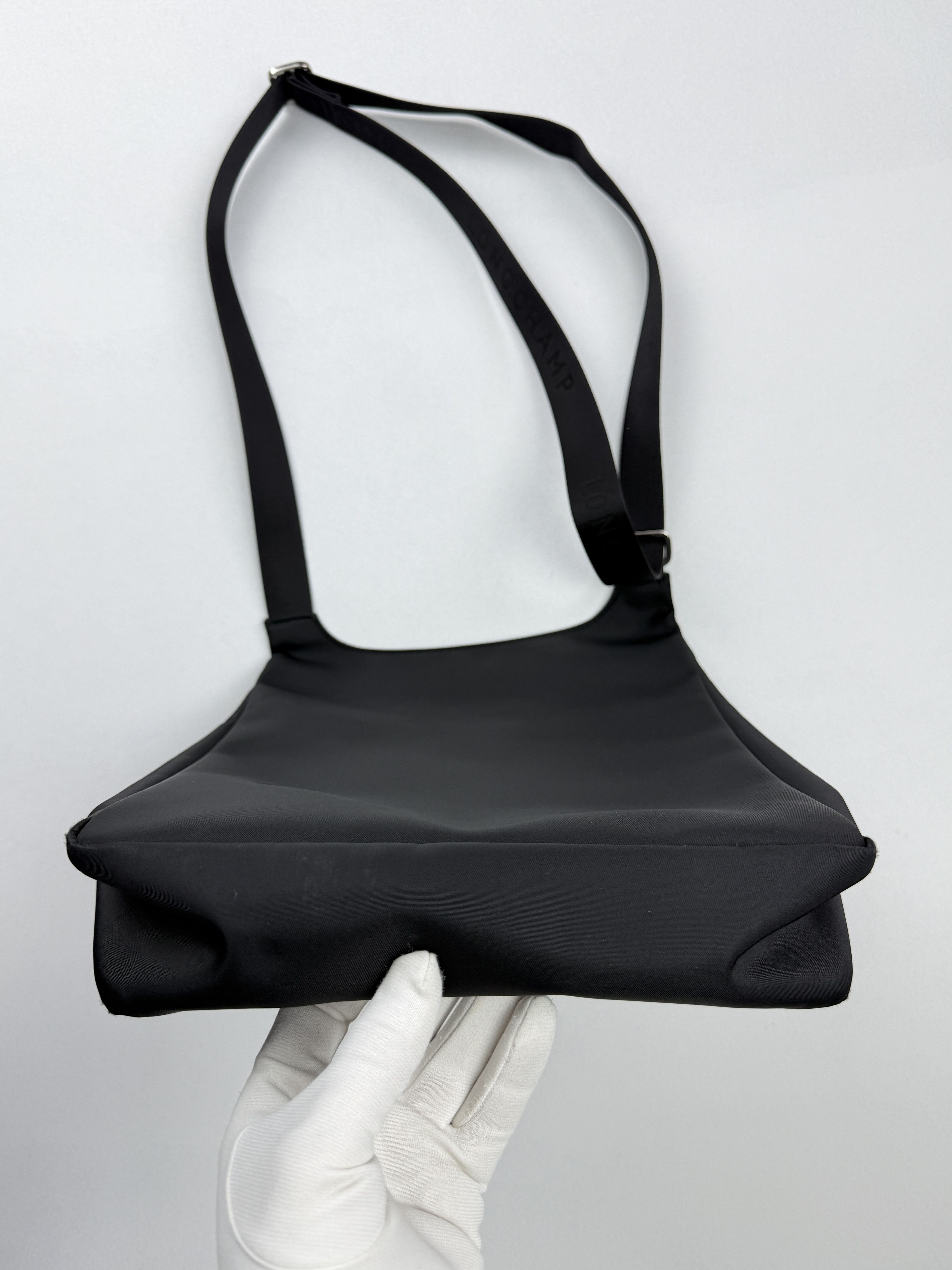 Longchamp Vintage Longchamp Black Nylon Crossbody Messenger Bag Size ONE SIZE - 9 Thumbnail