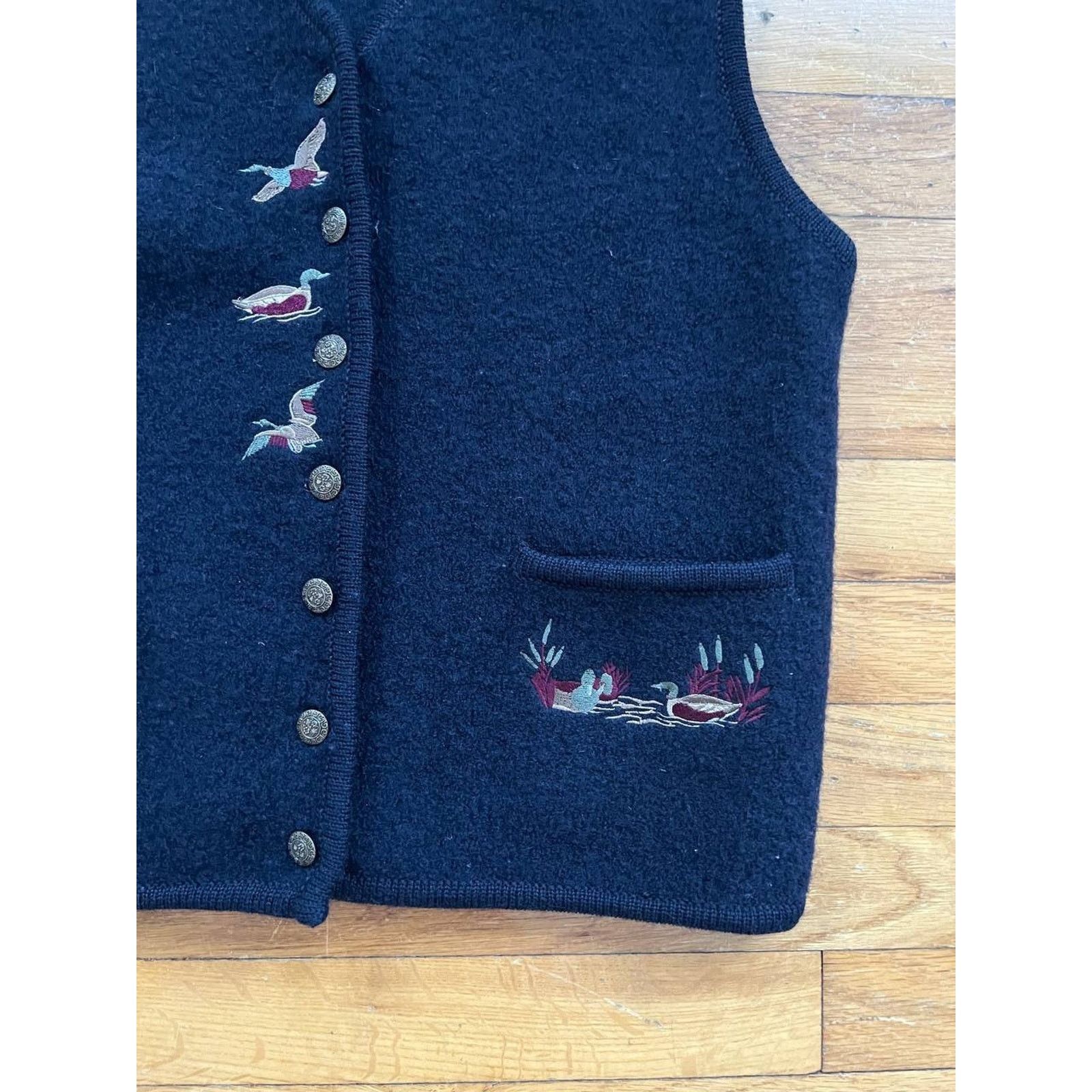 Chelsea Soccer Chelsea Vest Wool Bird Navy Blue Medium A001684 Size M / US 6-8 / IT 42-44 - 2 Thumbnail