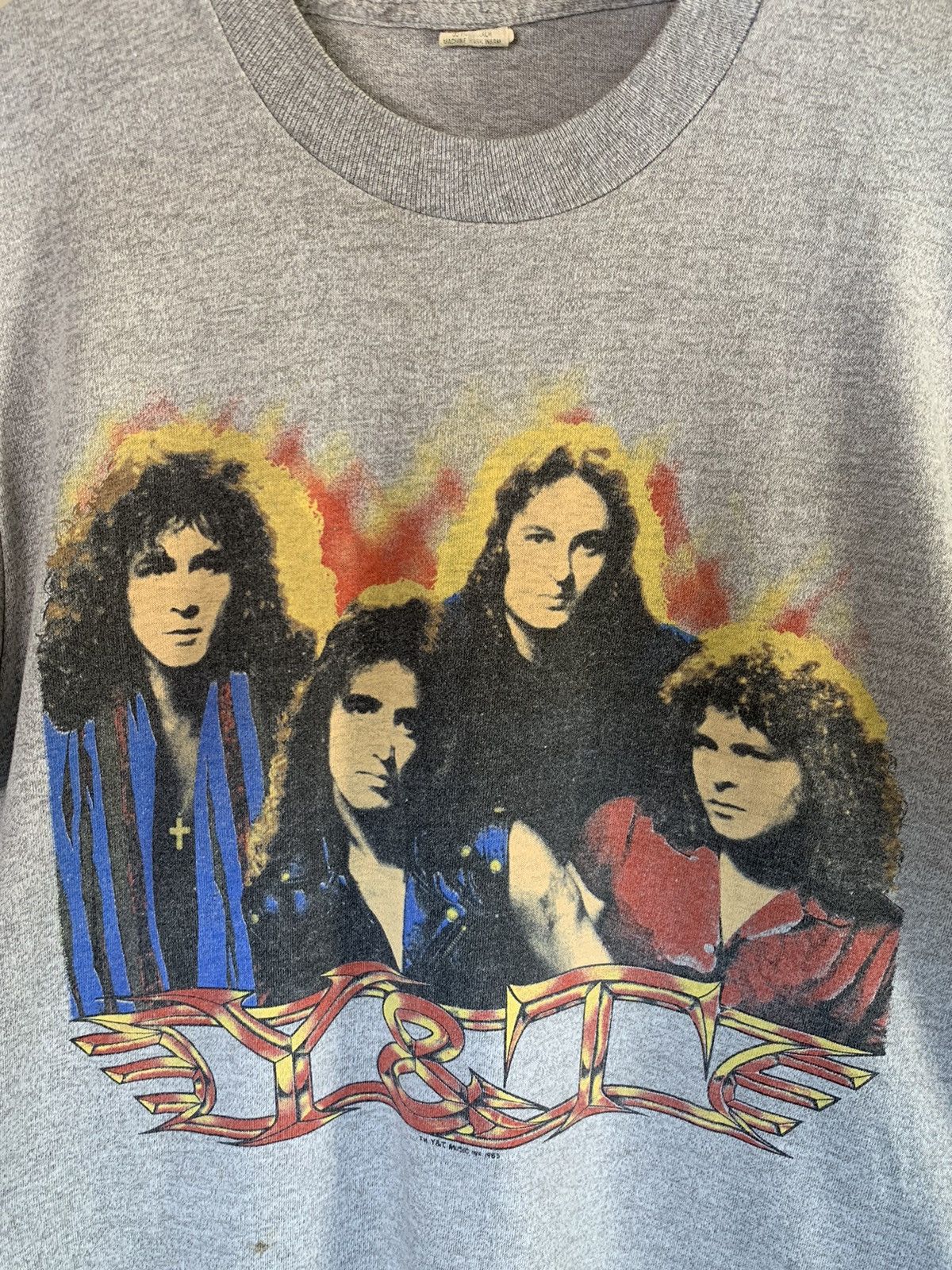 Band Tees × Vintage *RARE* Vintage 1983-‘84 Y&T New Years Eve Cow Palace T-Shirt Size US M / EU 48-50 / 2 - 3 Thumbnail