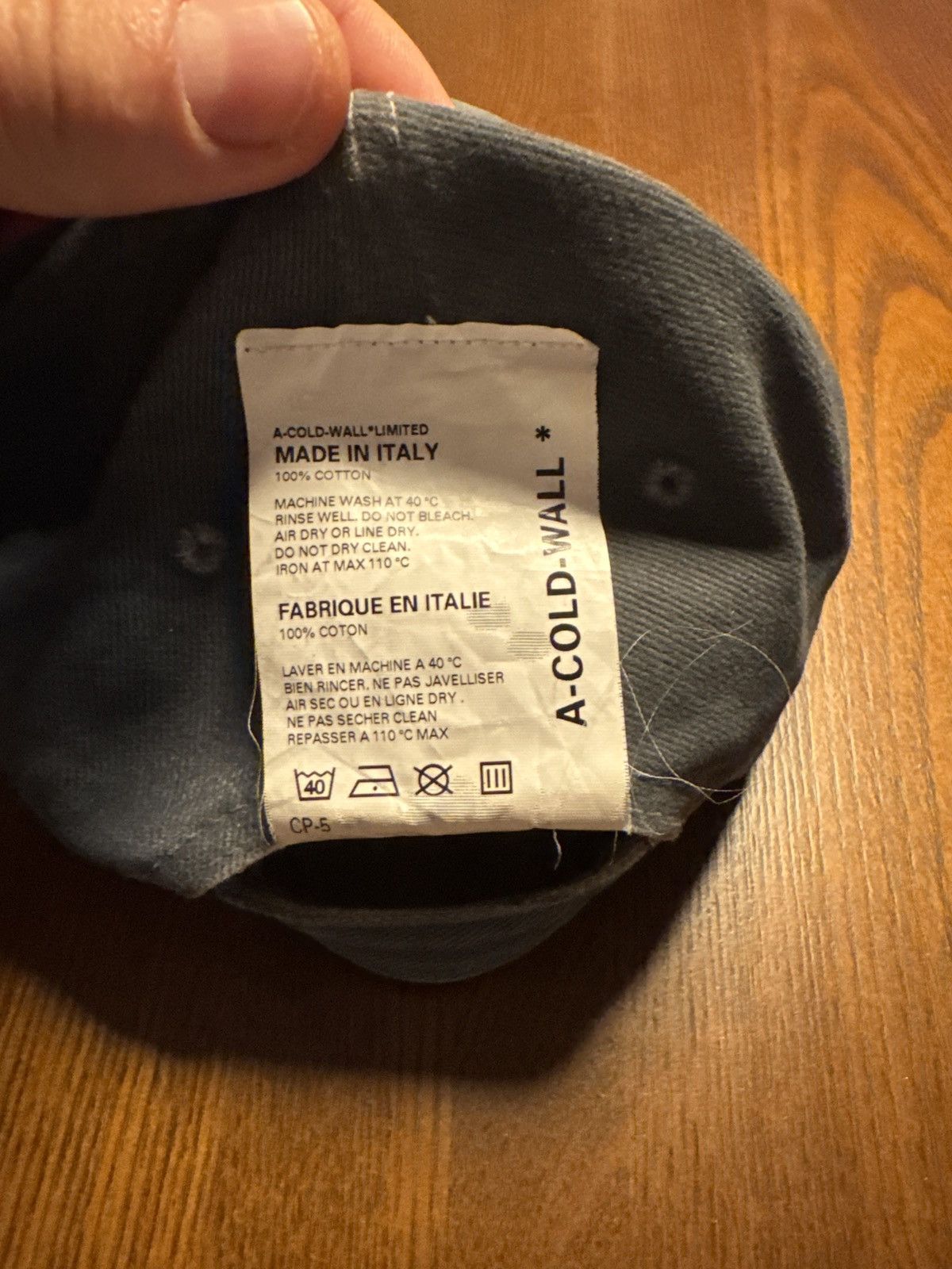 A-COLD-WALL* A Cold Wall Grey / Blue Hat Size ONE SIZE - 2 Thumbnail