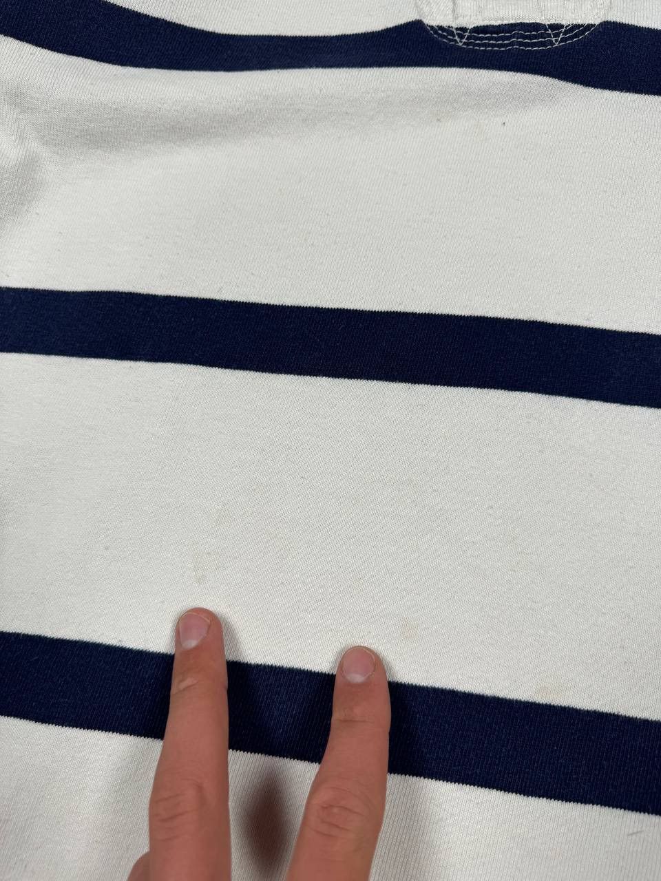 Polo Ralph Lauren White Polo Ralph Lauren Striped Rugby Longsleeve Size S Size US S / EU 44-46 / 1 - 12 Thumbnail