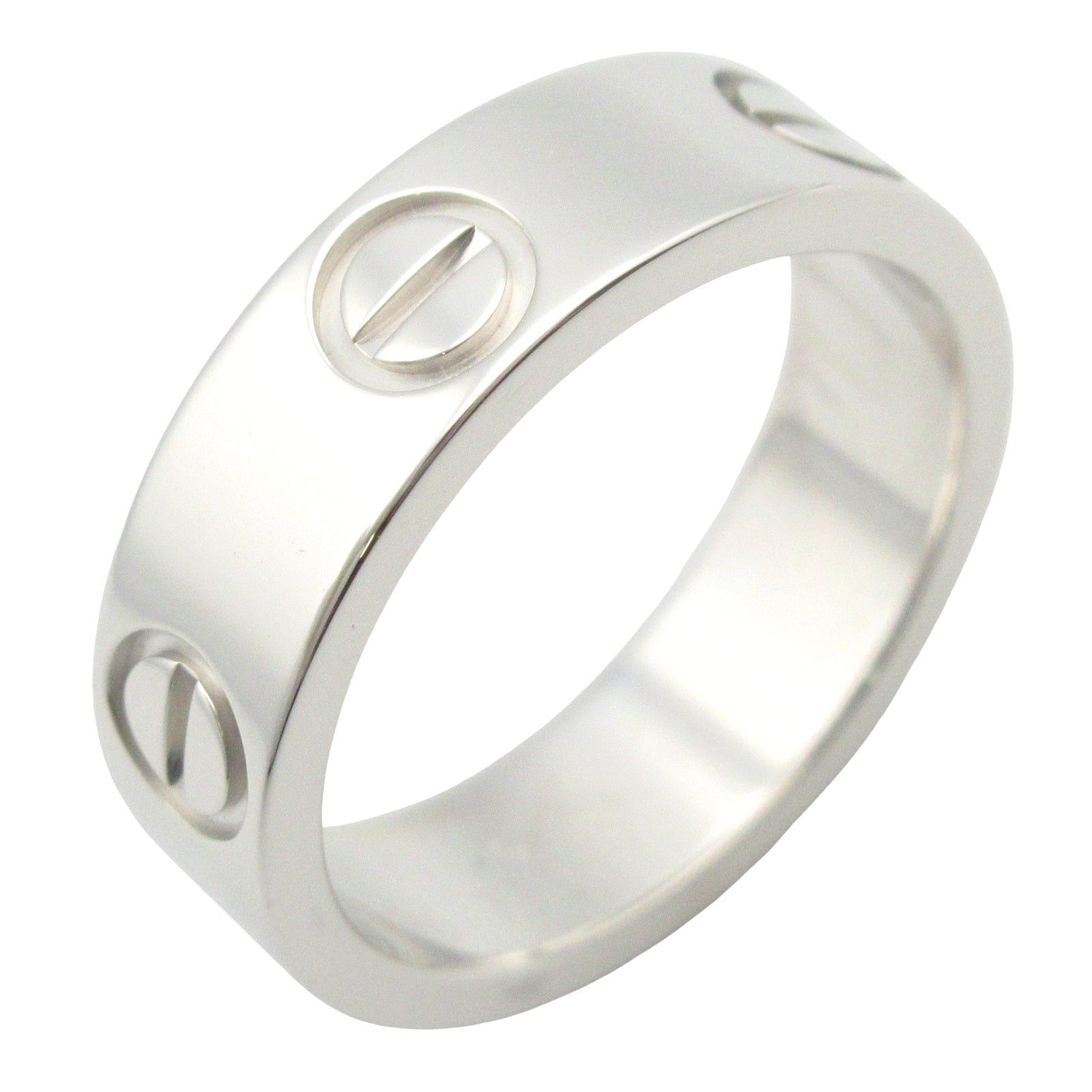 Cartier Cartier Love Ring K18Wg (White Gold) Silver Size ONE SIZE - 1 Thumbnail