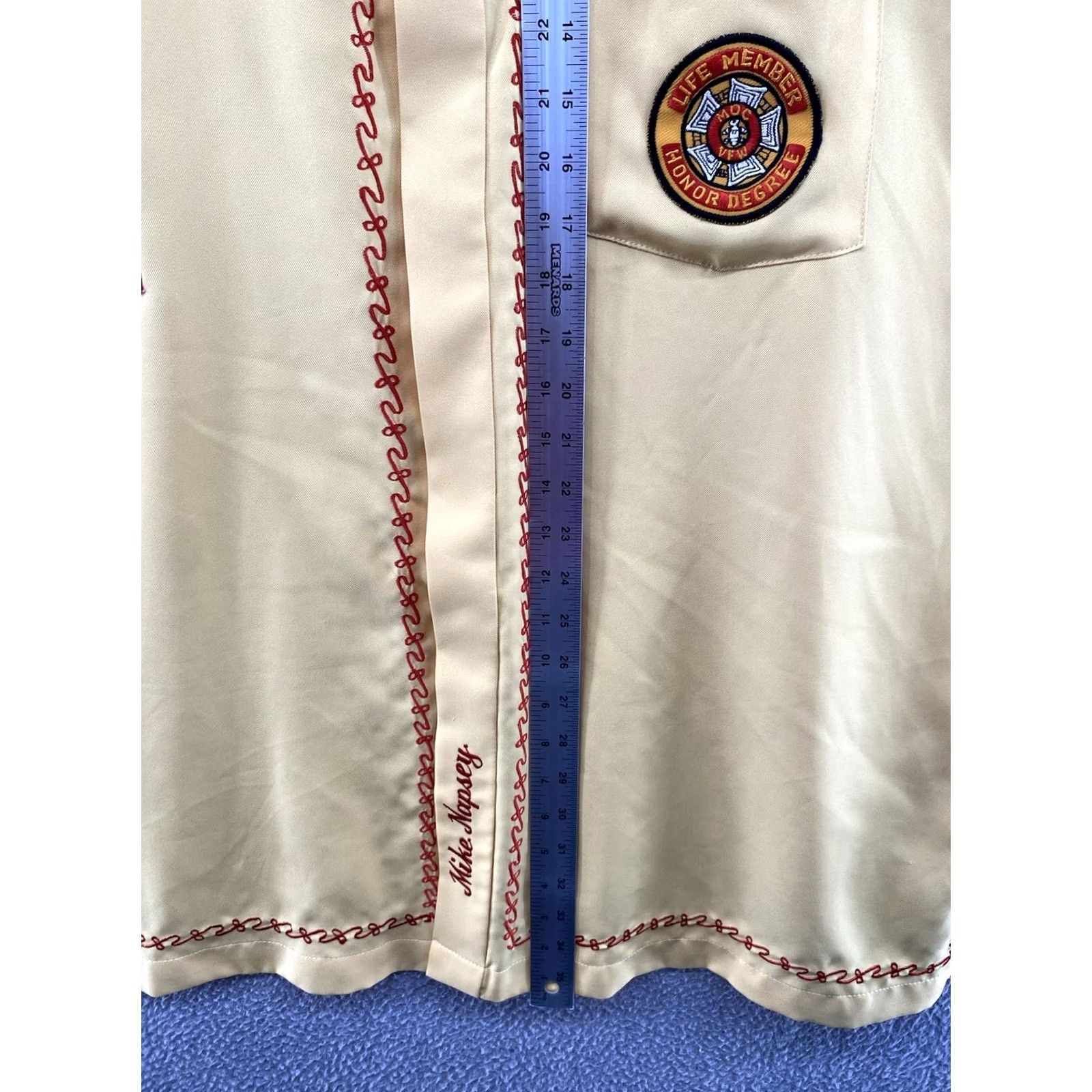 Alife VTG 90s VFW Life Member Button Up Pacific 15 Modalities Mites Hospital Shirt 3XL Size US XXL / EU 58 / 5 - 7 Thumbnail
