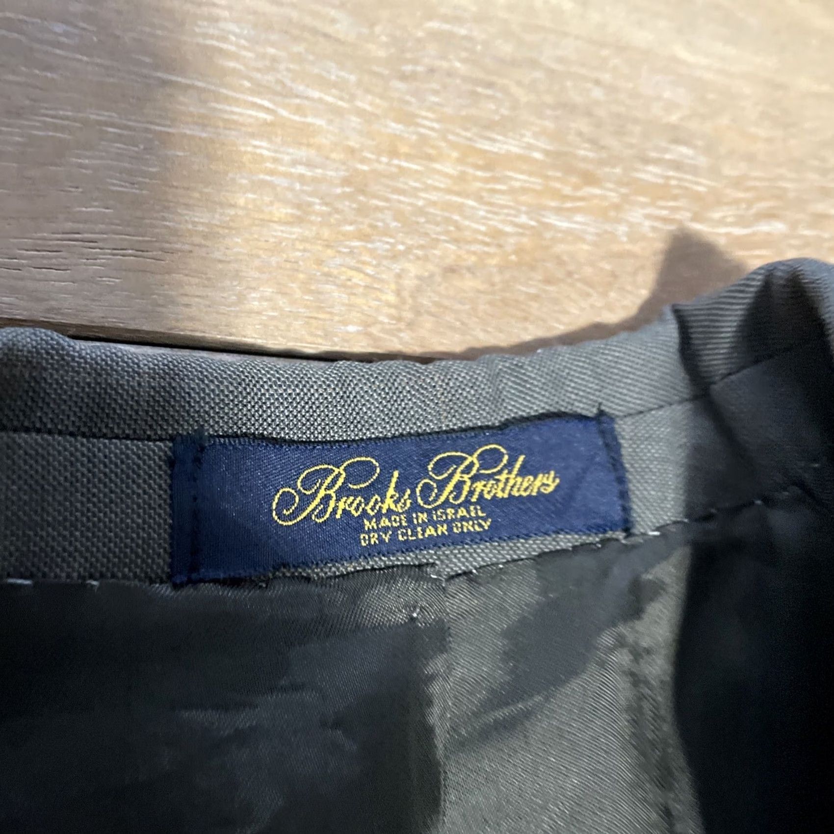 Brooks Brothers BROOKS BROTHERS Windowpane Plaid Sport Jacket Men’s 46L Green Wool Blazer Coat Size 46R - 5 Thumbnail