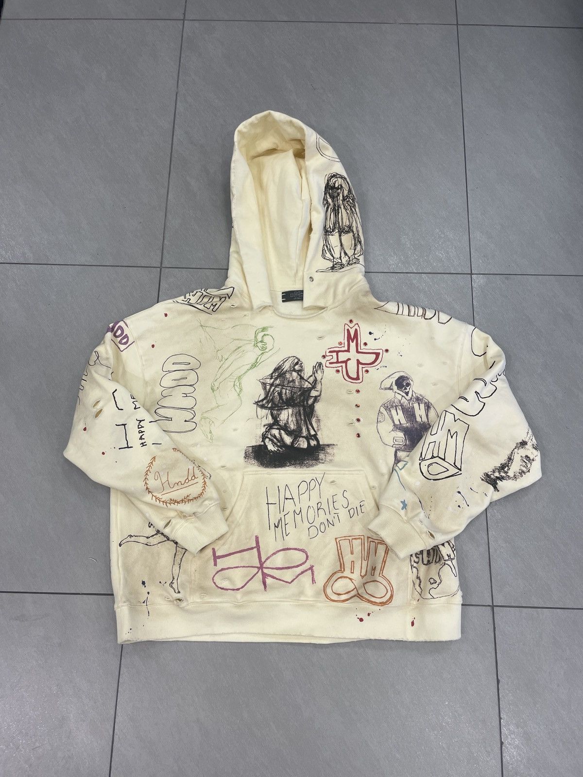 HMDD Happy Memories Don’t Die Sketch Hoodie Size US S / EU 44-46 / 1 - 1 Thumbnail