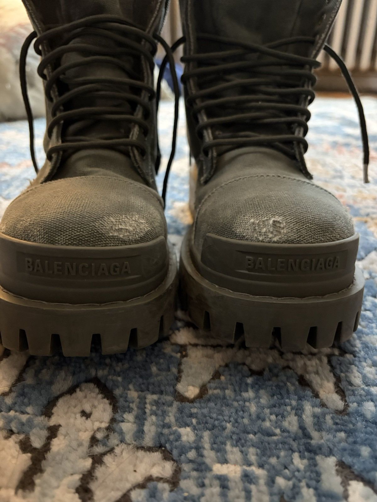 Balenciaga Balenciaga Strike Boot Kaki Green Size US 8 / EU 41 - 5 Thumbnail